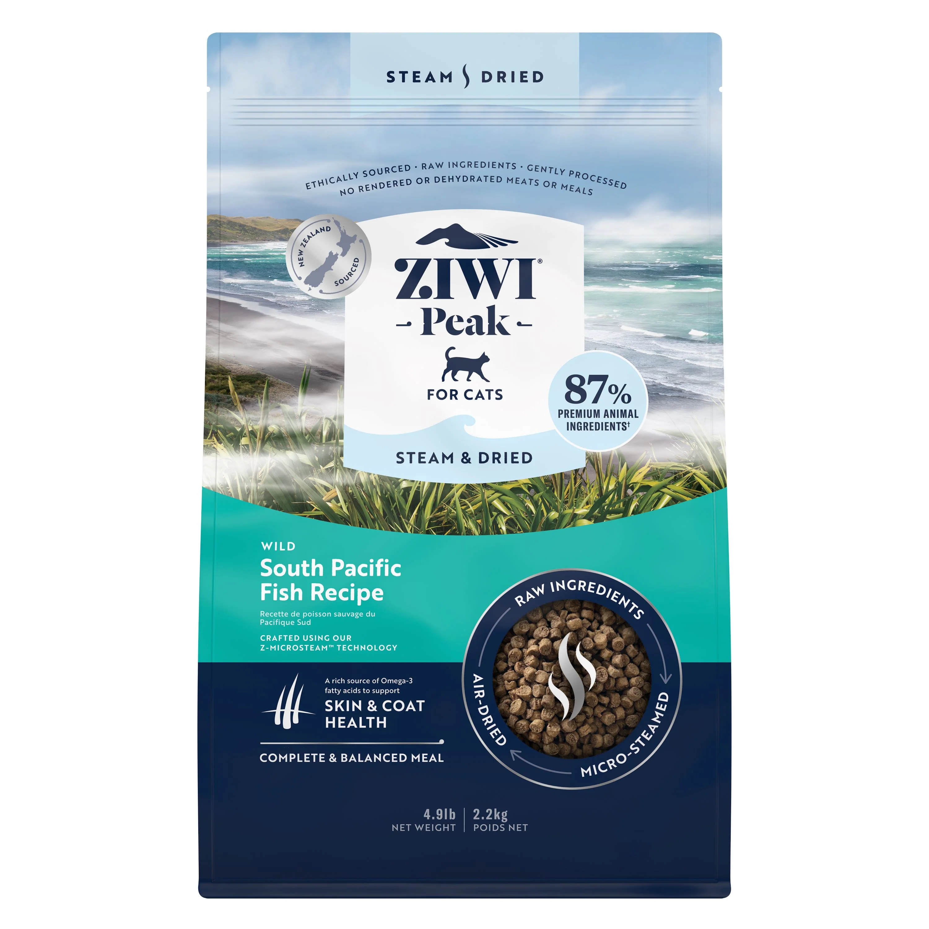 Steam & Dried Cat Food - Wild South Fish – High Protein, Skin & Coat Health, Low Carb, for All Life Stages - Image 9