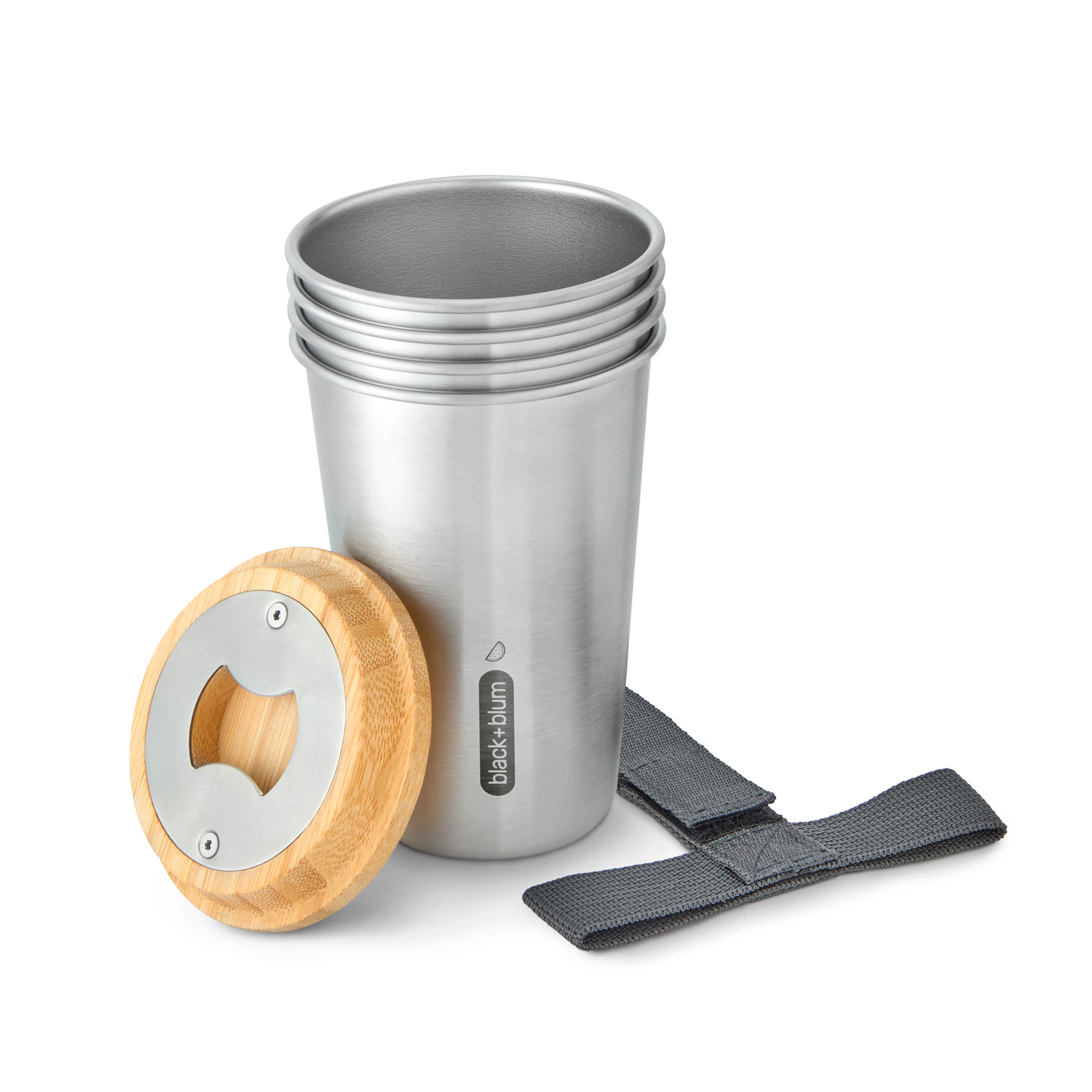 Stainless Steel Cup Set, 16.9 fl oz, Set of 4 - Image 2