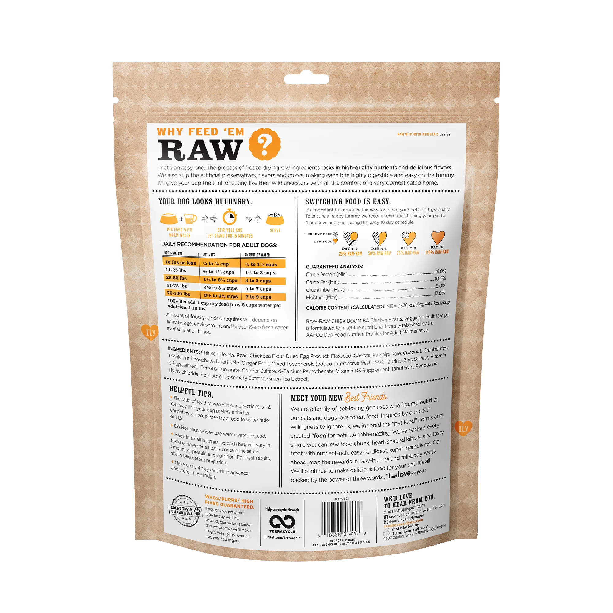 Stir and Boom Raw Raw Chick Boom Ba Dinner Grain-Free Dehydrated Dog Food - Image 6
