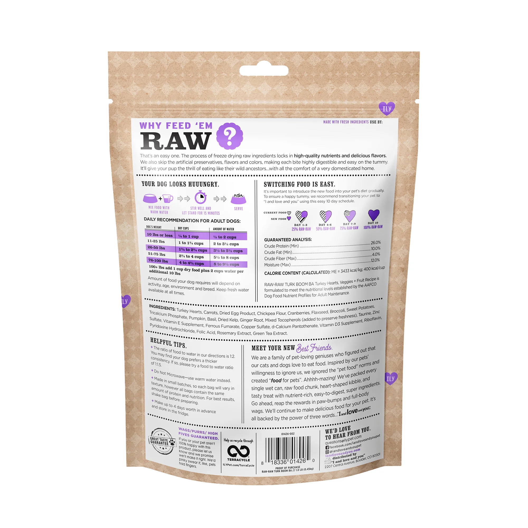 Stir and Boom Raw Raw Turk Boom Ba Dinner Grain-Free Dehydrated Dog Food - Image 2