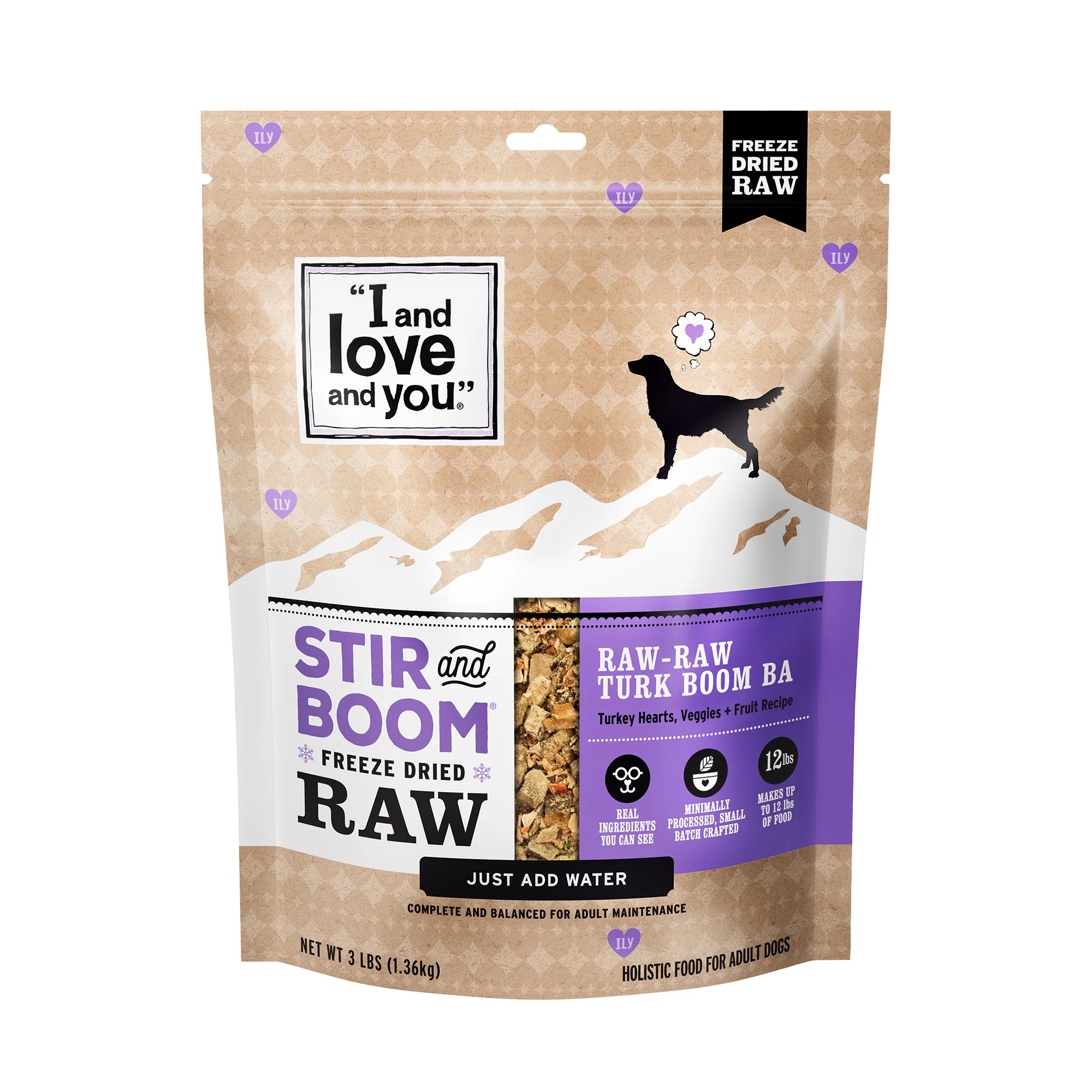 Stir and Boom Raw Raw Turk Boom Ba Dinner Grain-Free Dehydrated Dog Food - Image 7