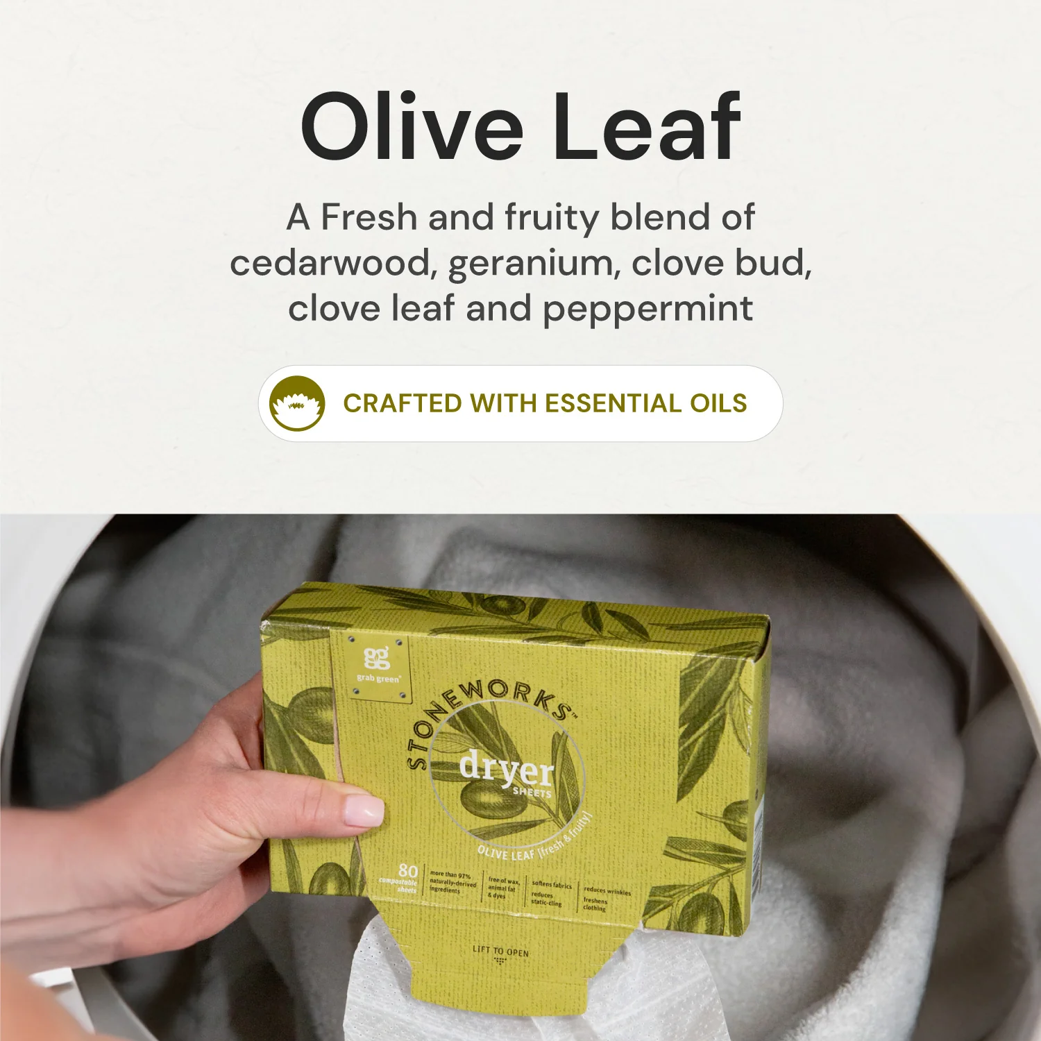 Stoneworks Dryer Sheets - Olive Leaf - Image 4