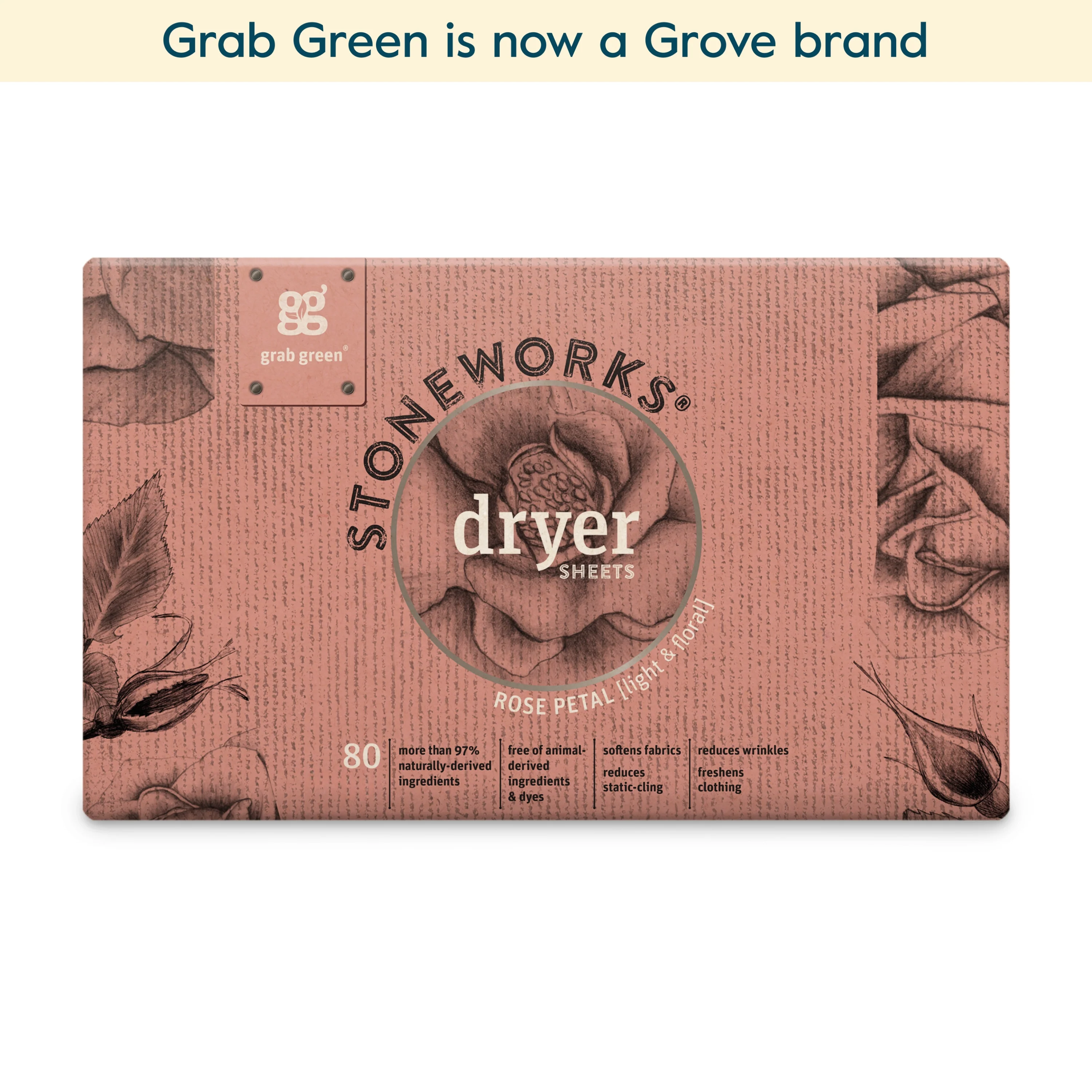 Stoneworks Dryer Sheets - Rose Petal - Image 2