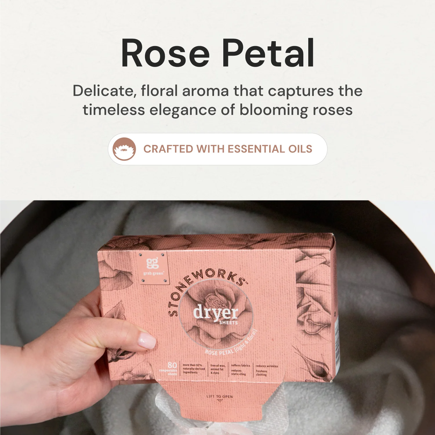 Stoneworks Dryer Sheets - Rose Petal - Image 5
