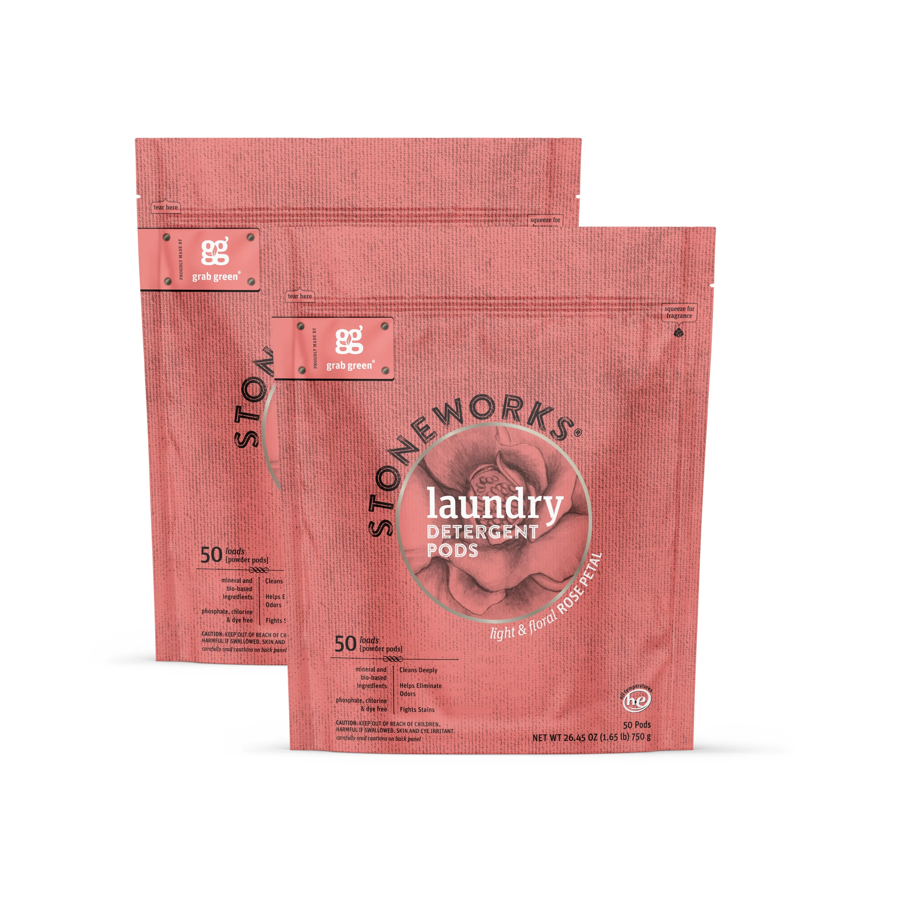 Stoneworks Laundry Detergent Pods - Rose Petal - Image 4
