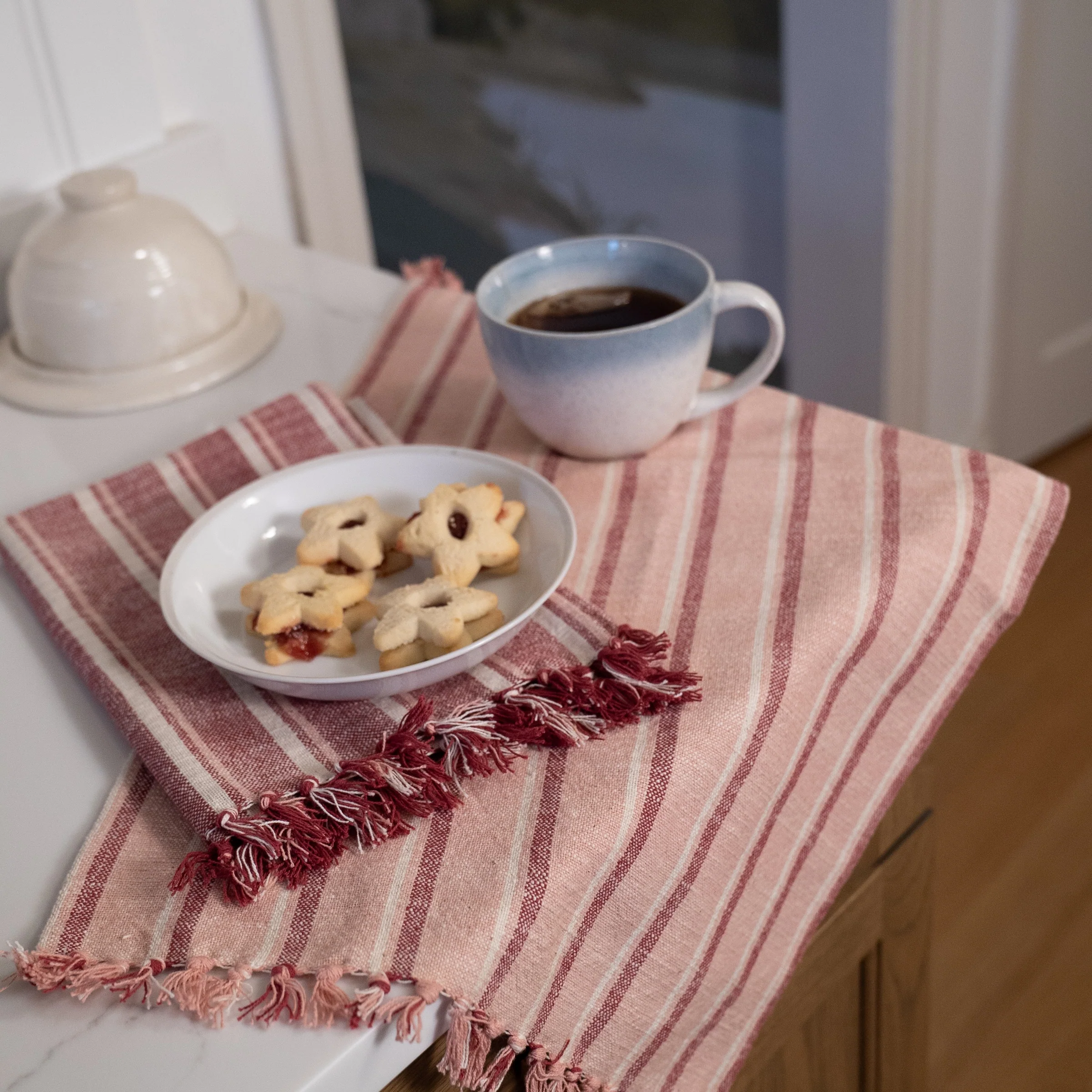 Striped Organic Cotton Tea Towel Set - Image 3