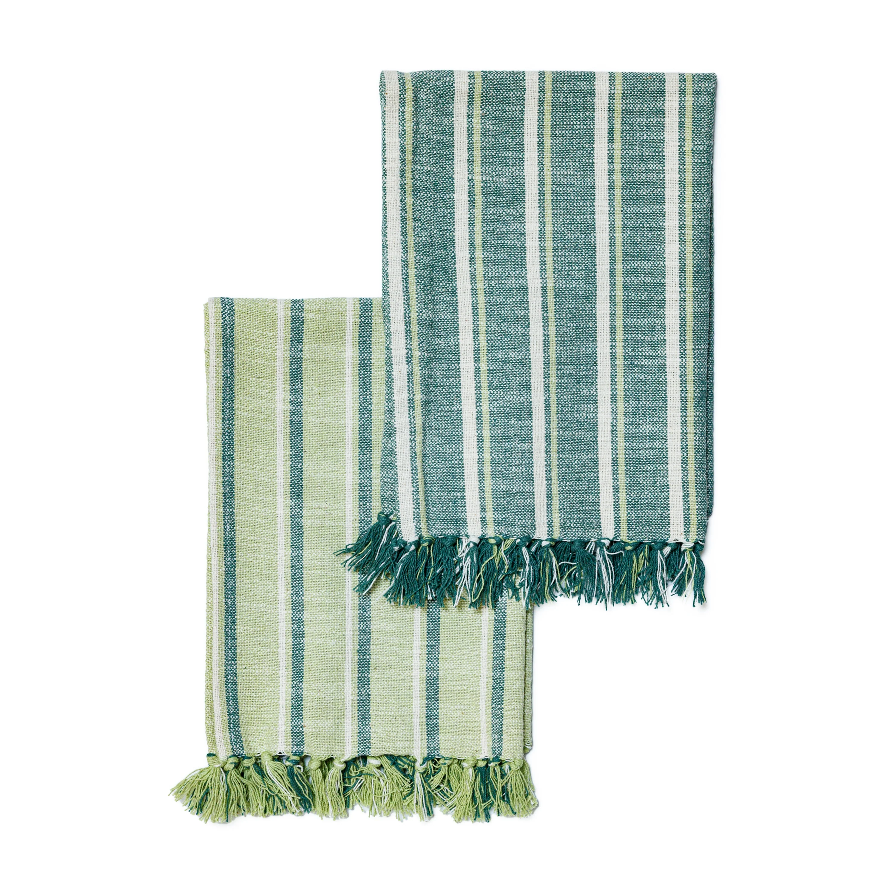 Striped Organic Cotton Tea Towel Set - Image 9