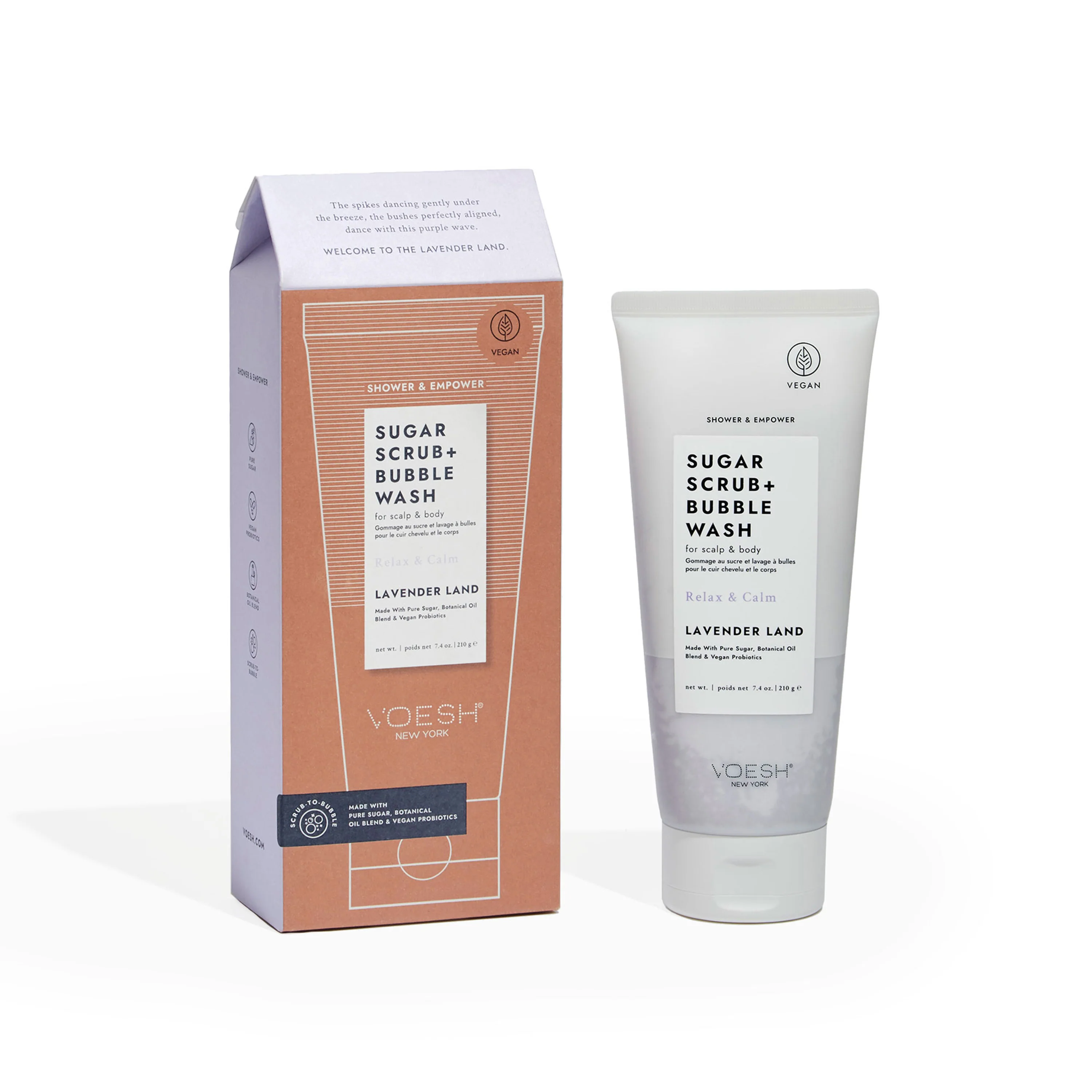 Sugar Scrub + Bubble Wash - For Scalp and Body - Image 2