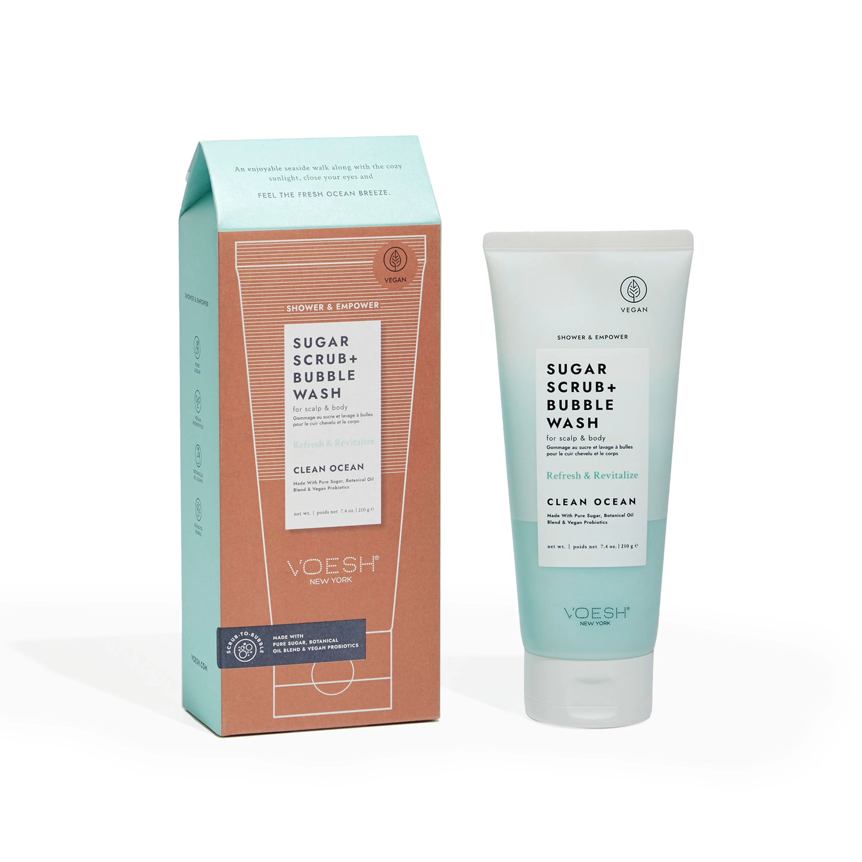 Sugar Scrub + Bubble Wash - For Scalp and Body - Image 7
