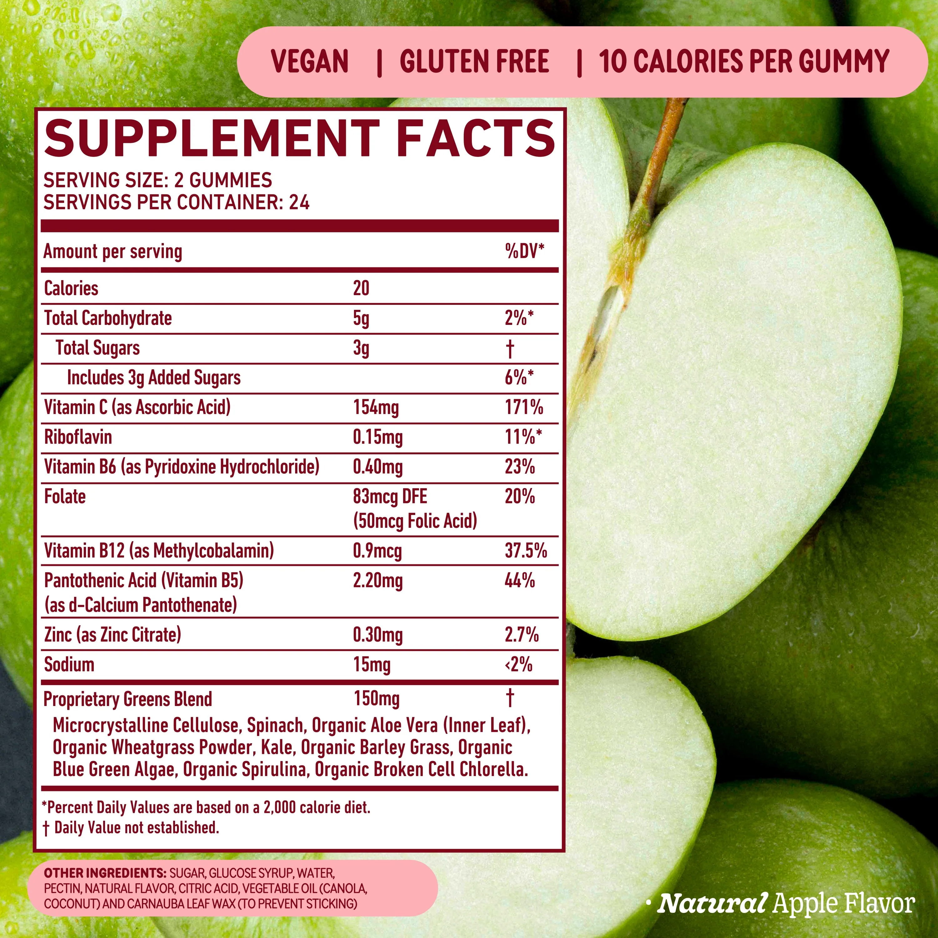 Super Greens Gummies - Apple - Image 3