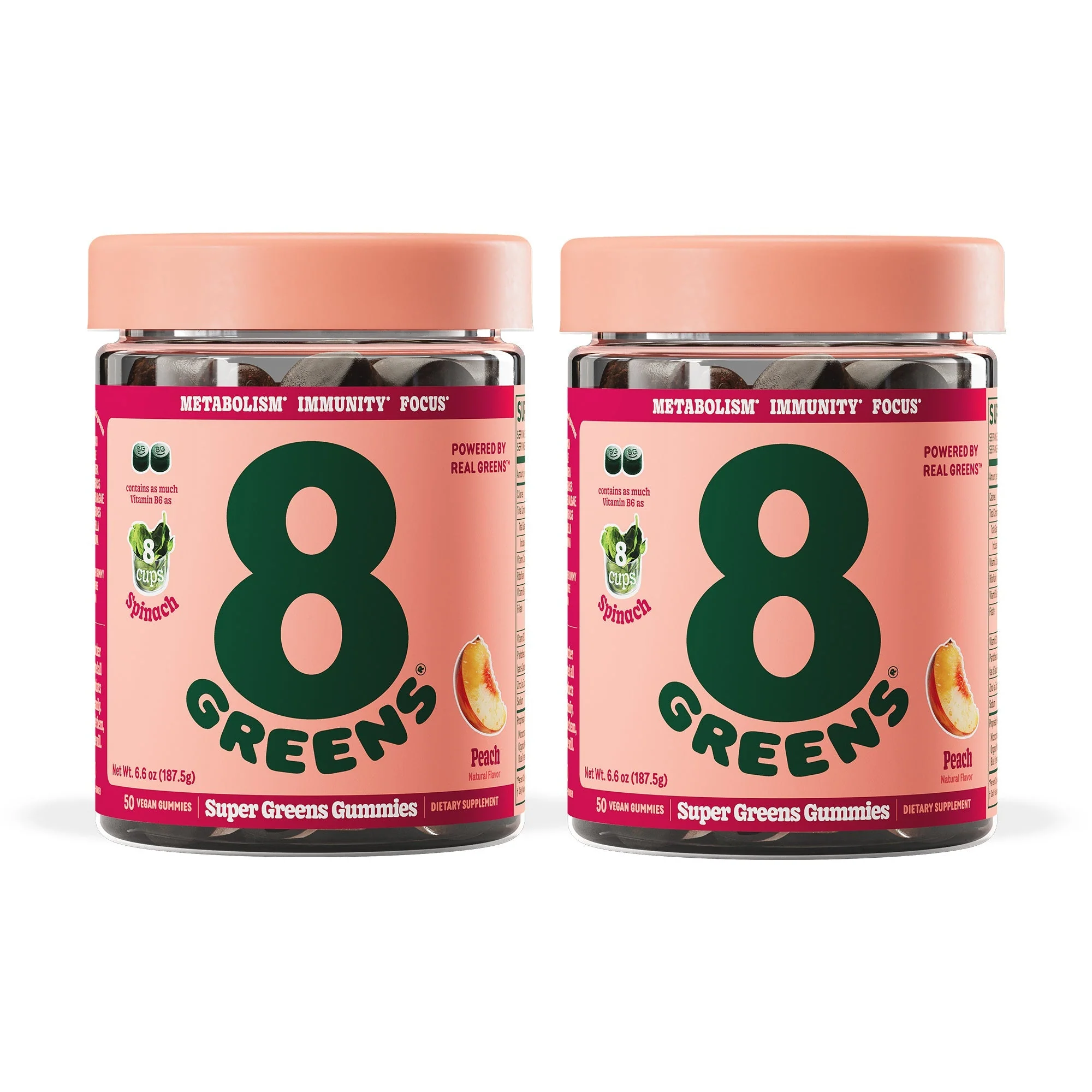 Super Greens Gummies - Peach - Image 12