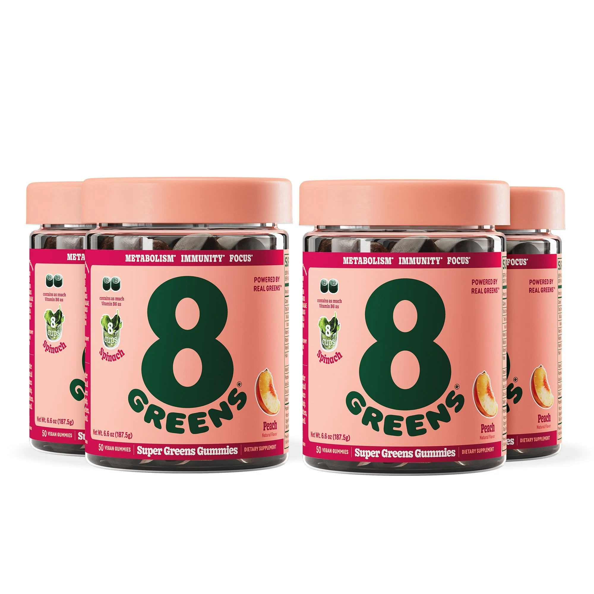 Super Greens Gummies - Peach - Image 14