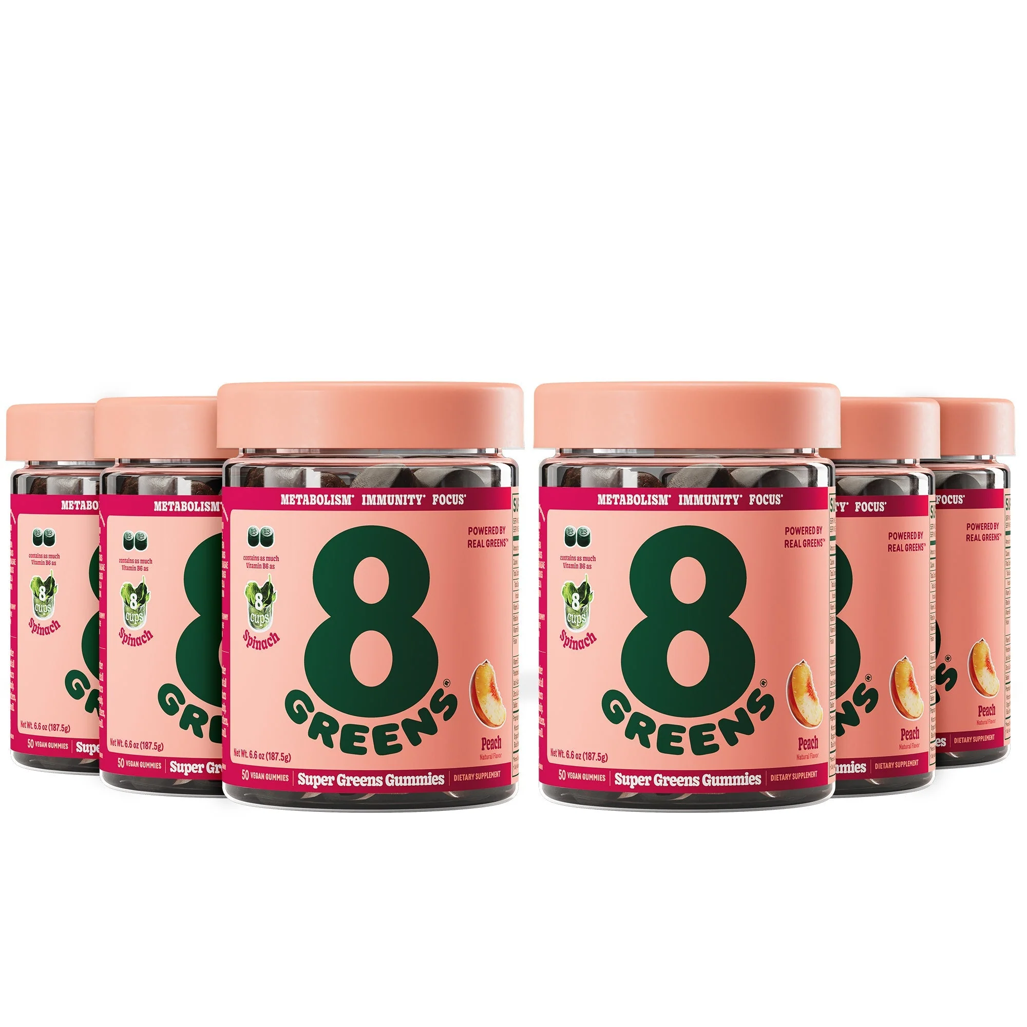 Super Greens Gummies - Peach - Image 15