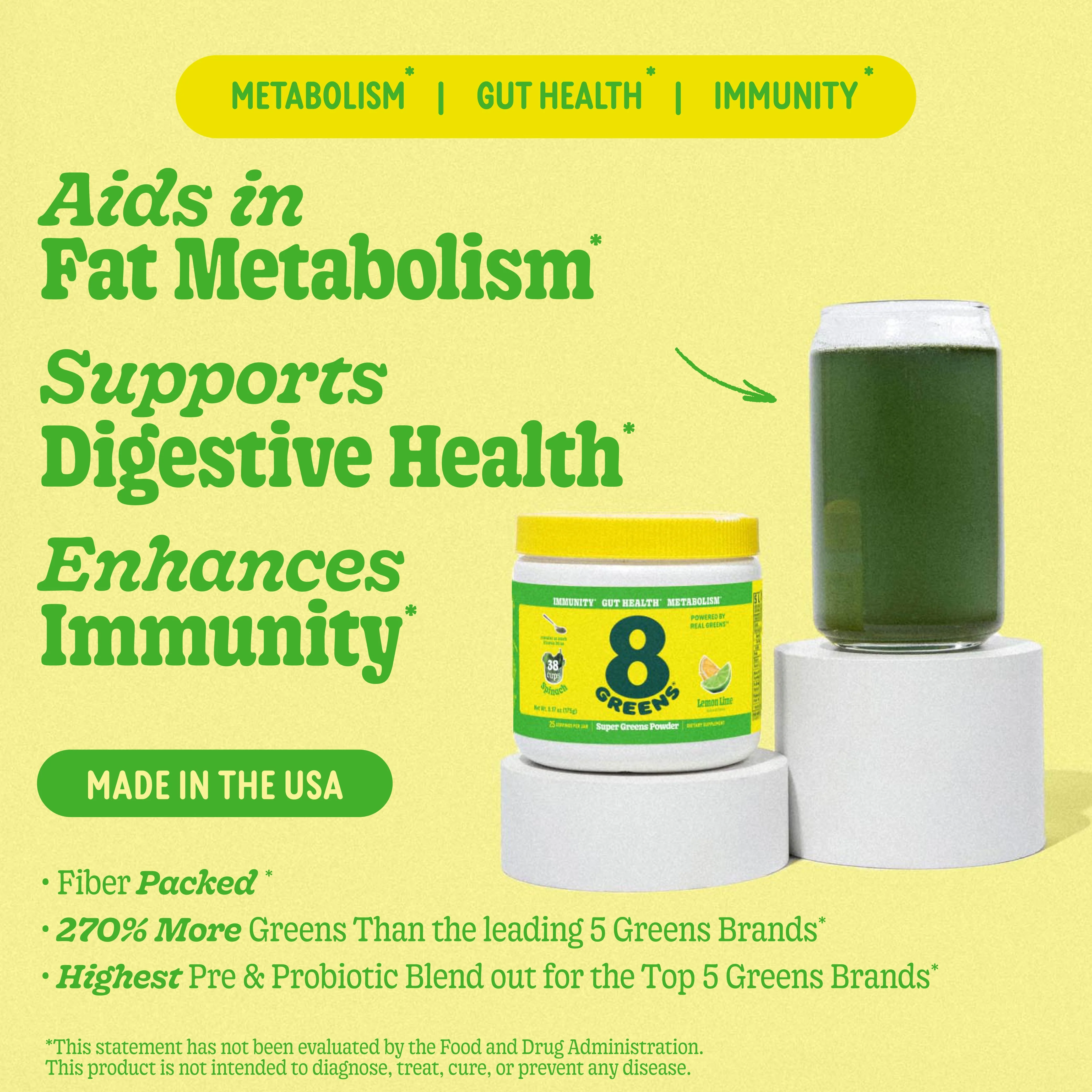 Super Greens Powder Tub - Lemon Lime - Image 5