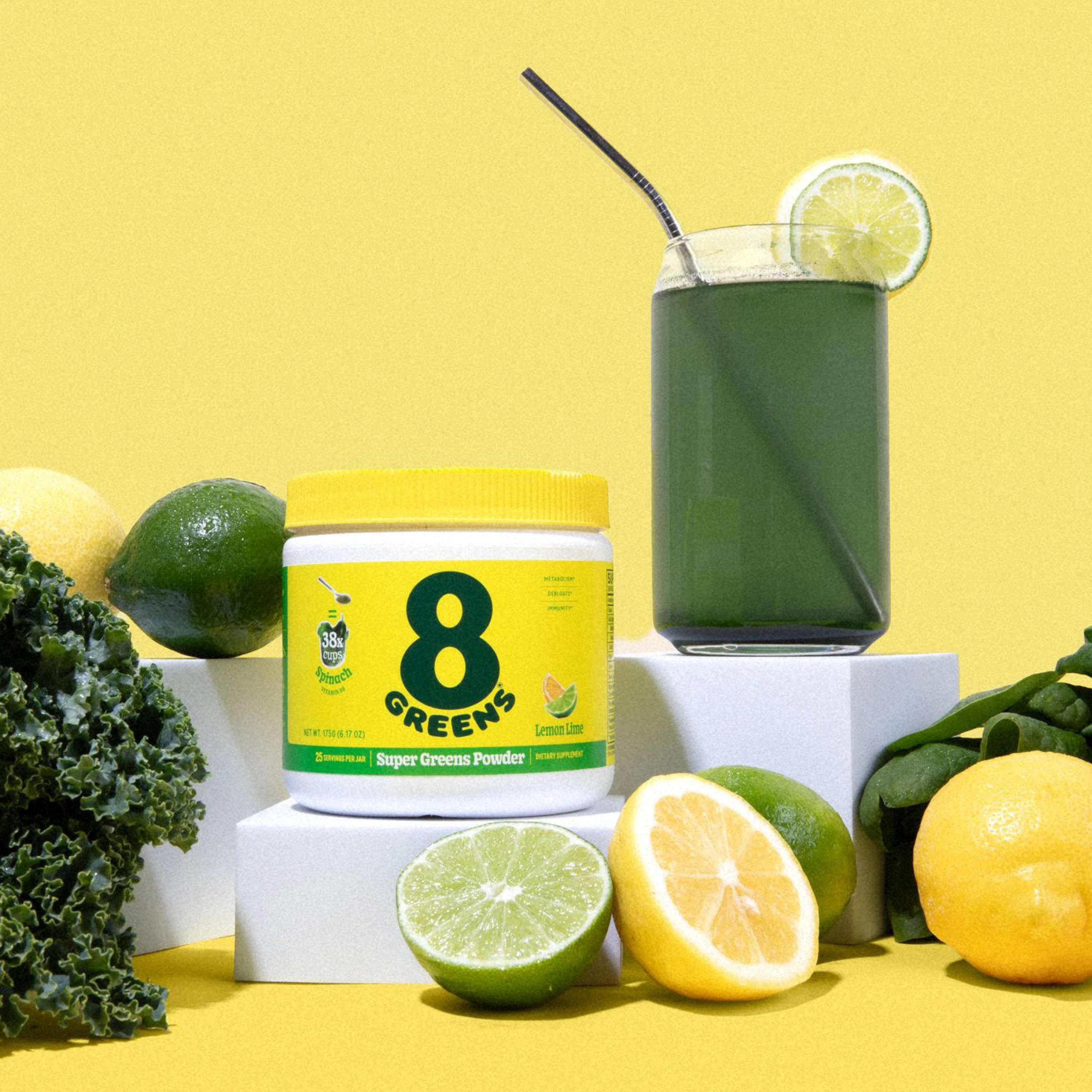 Super Greens Powder Tub - Lemon Lime - Image 9