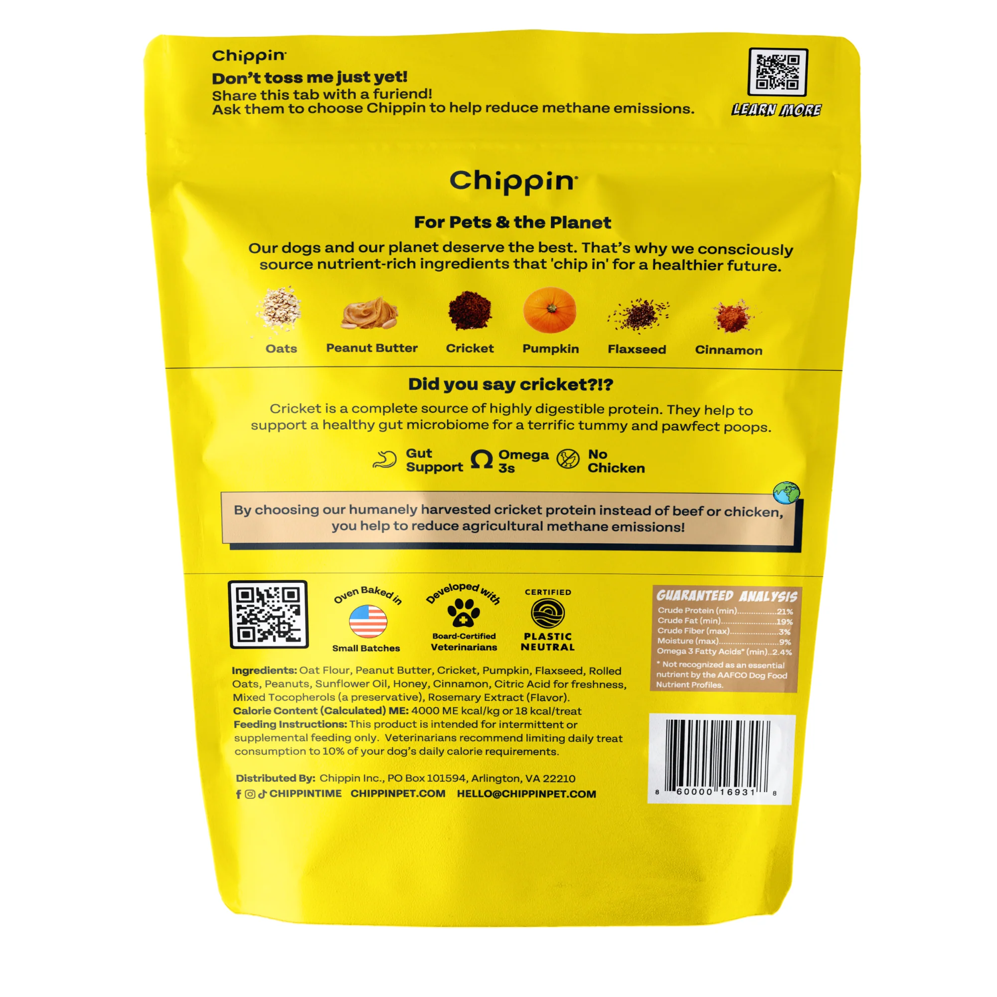 Superfood Cricket & Peanut Butter Dog Treats - Image 3