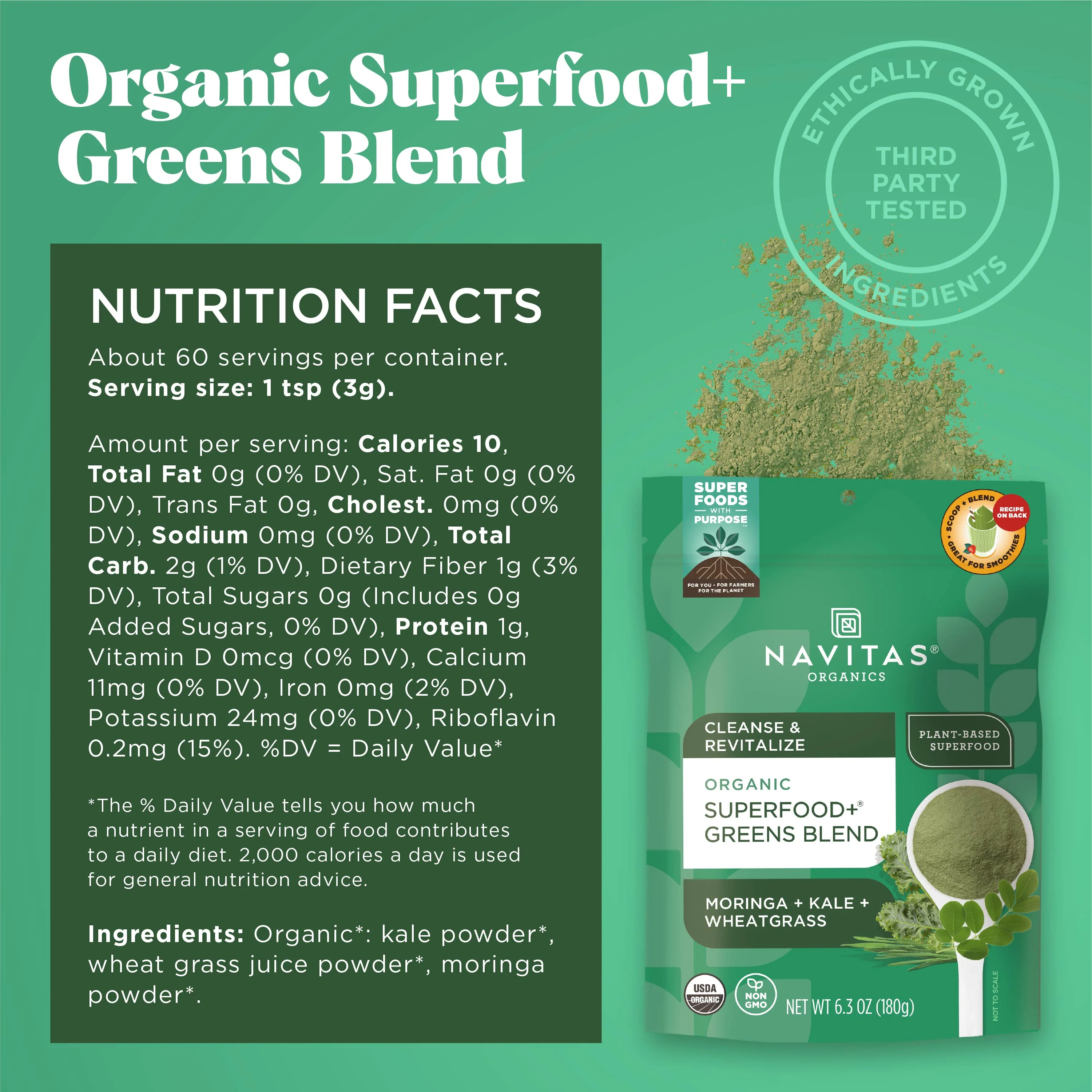 Organic Superfood+ Greens Blend - Image 5
