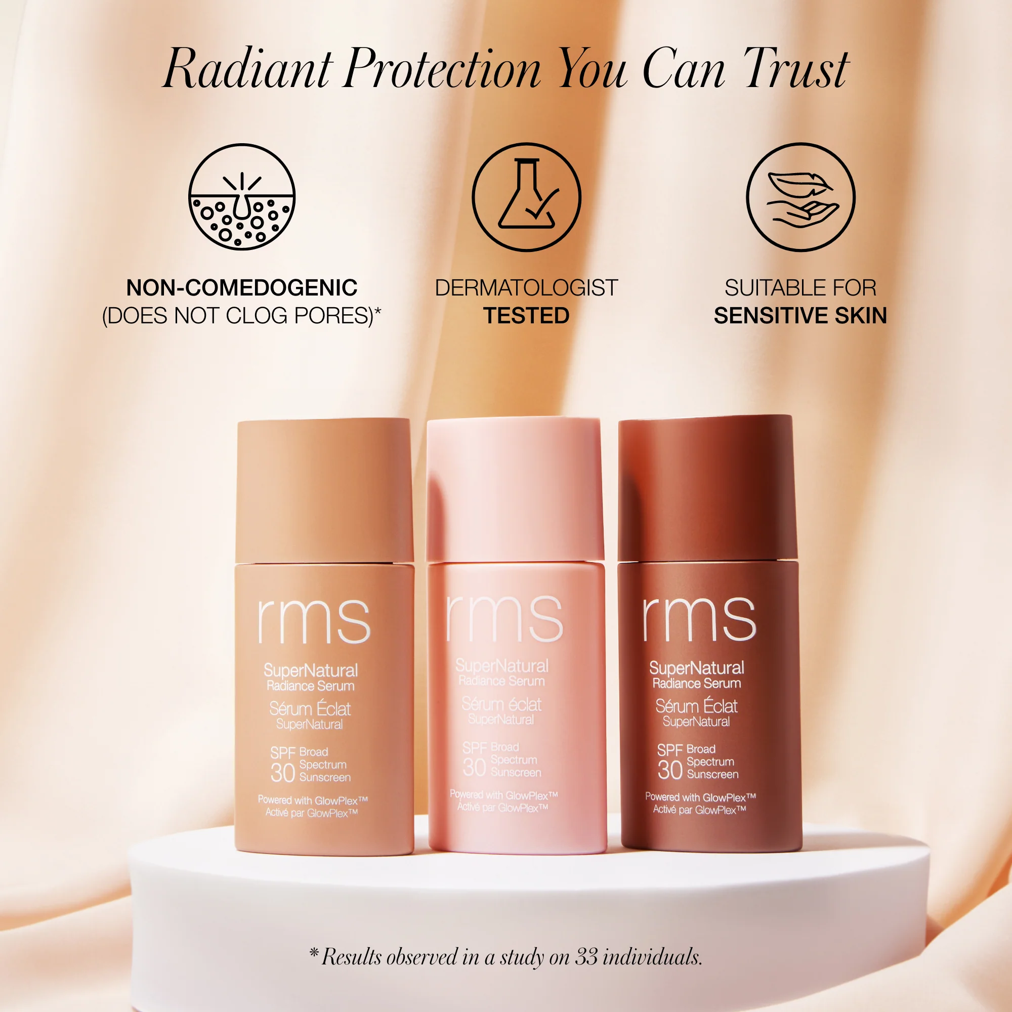 SuperNatural Radiance Serum Broad Spectrum SPF 30 Sunscreen - Image 4