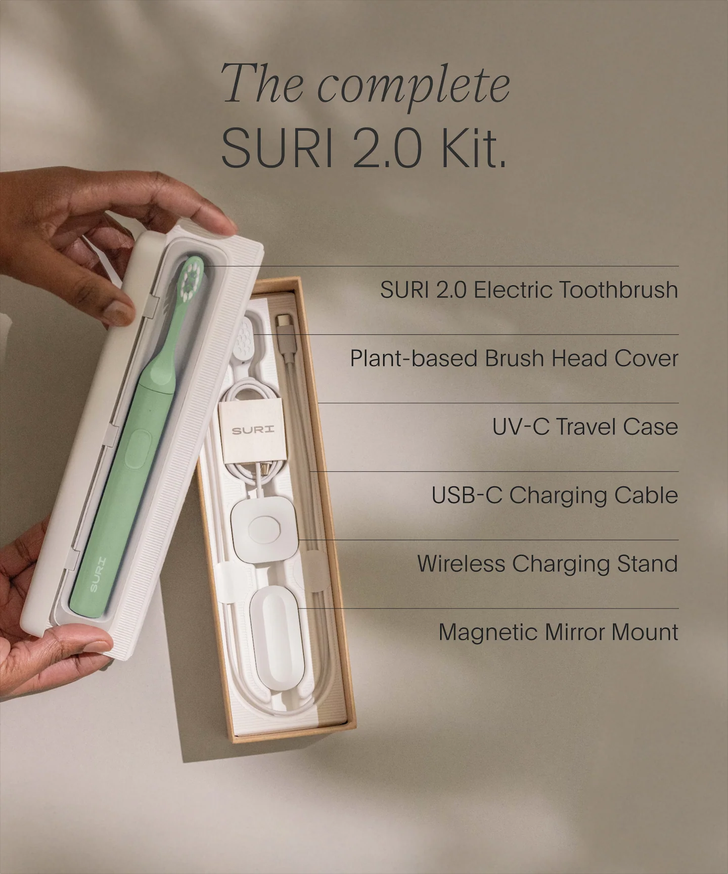SURI 2.0 Sonic Toothbrush with UV Travel Case - Image 15