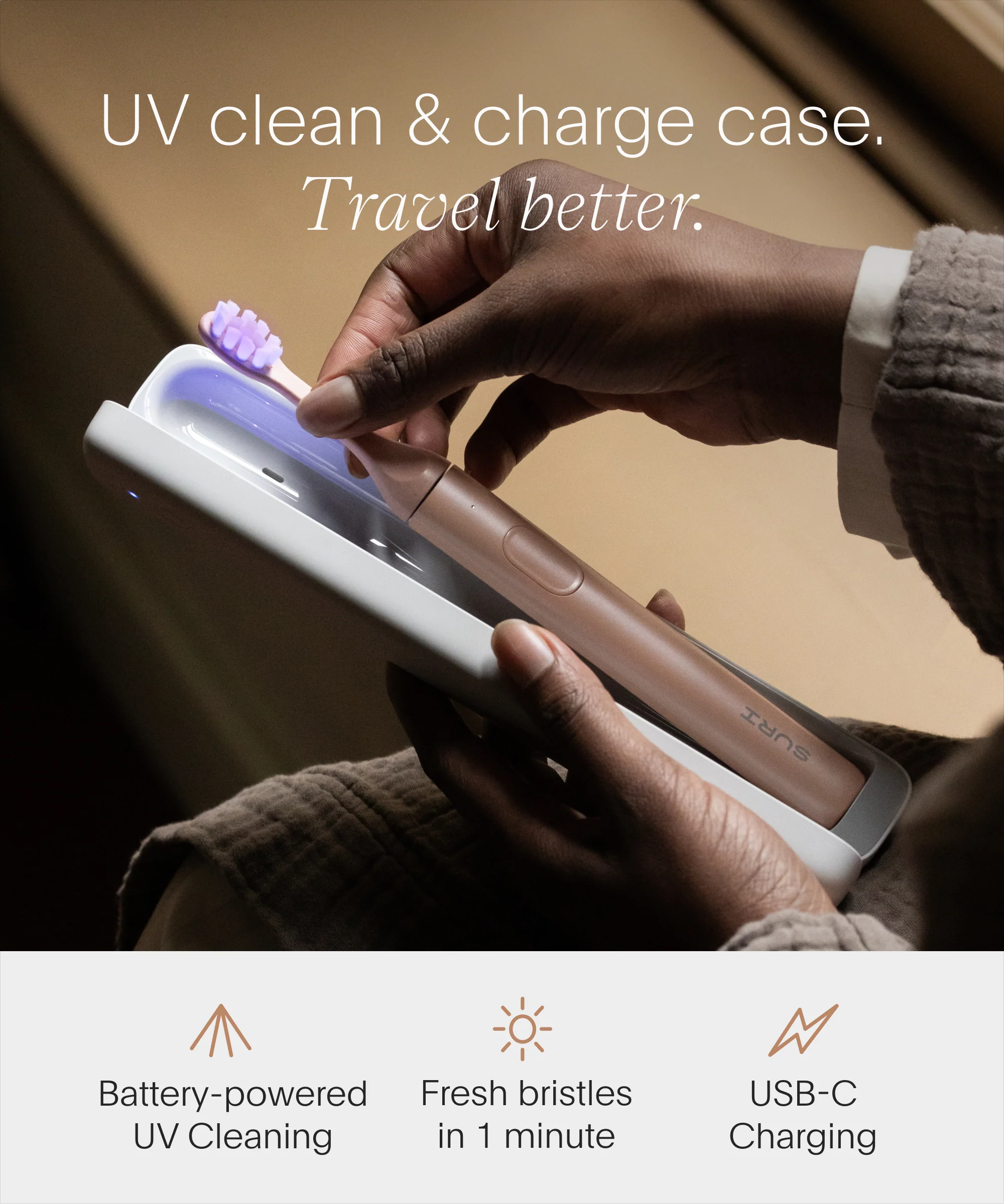 SURI 2.0 Sonic Toothbrush with UV Travel Case - Image 26