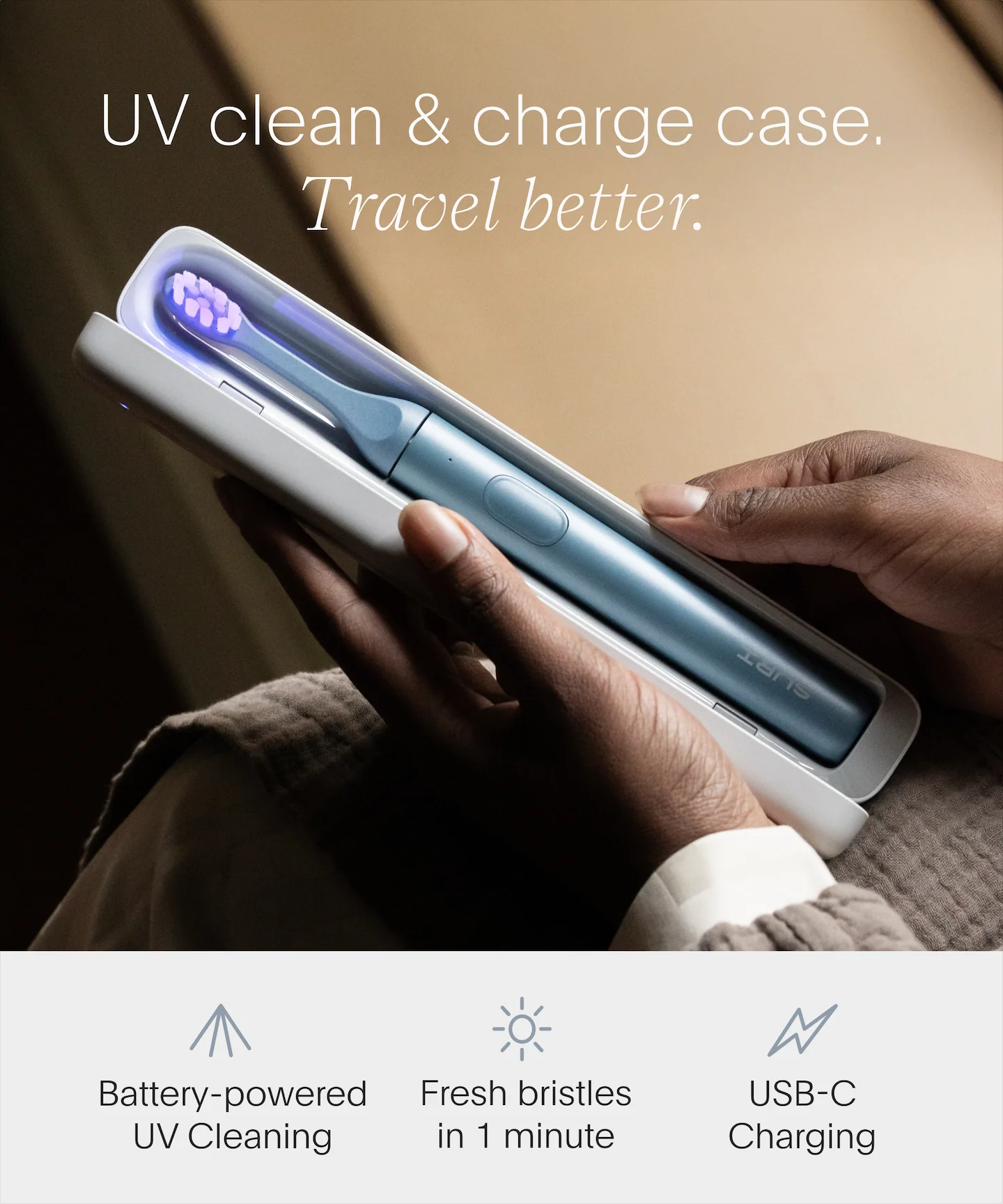 SURI 2.0 Sonic Toothbrush with UV Travel Case - Image 8
