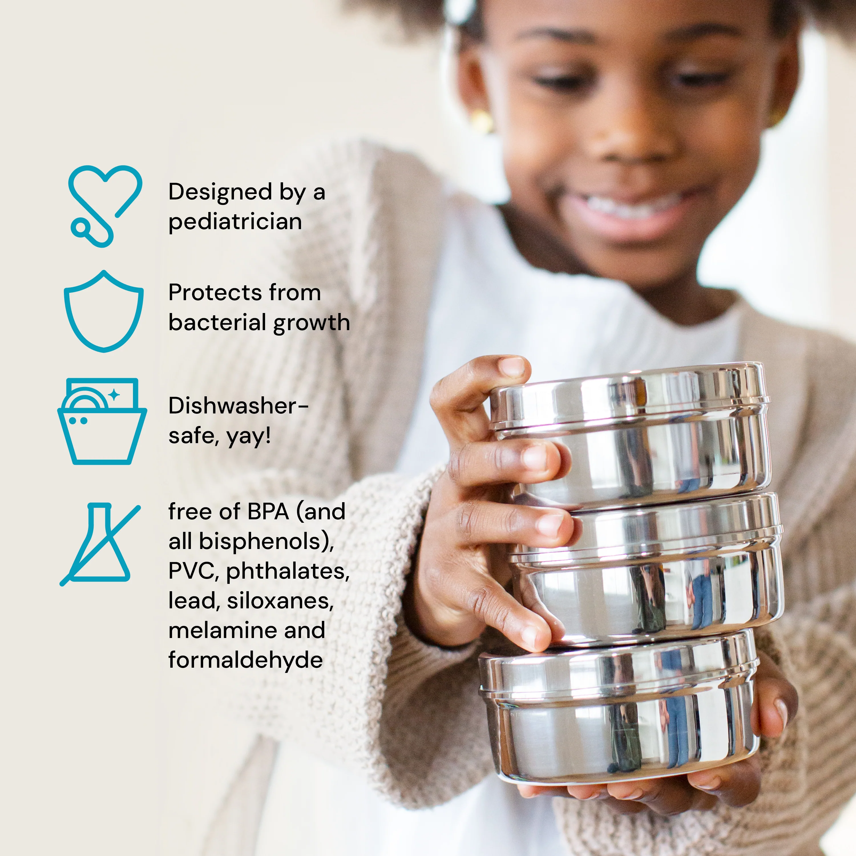 The Large Circle - Stainless Steel Food Storage Container - Image 5