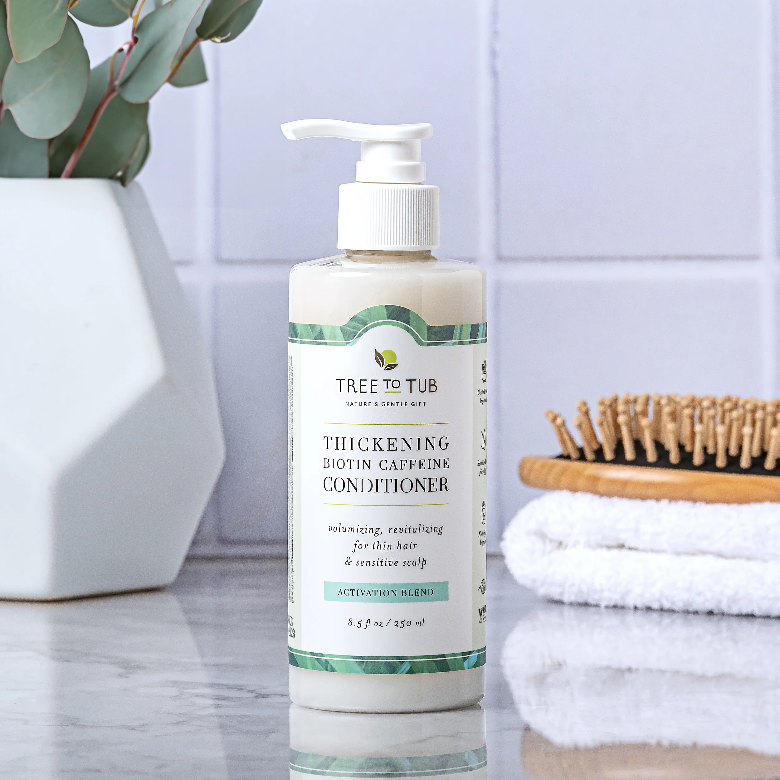 Volumizing Caffeine & Biotin Conditioner for Fuller, Thicker Hair - Image 4
