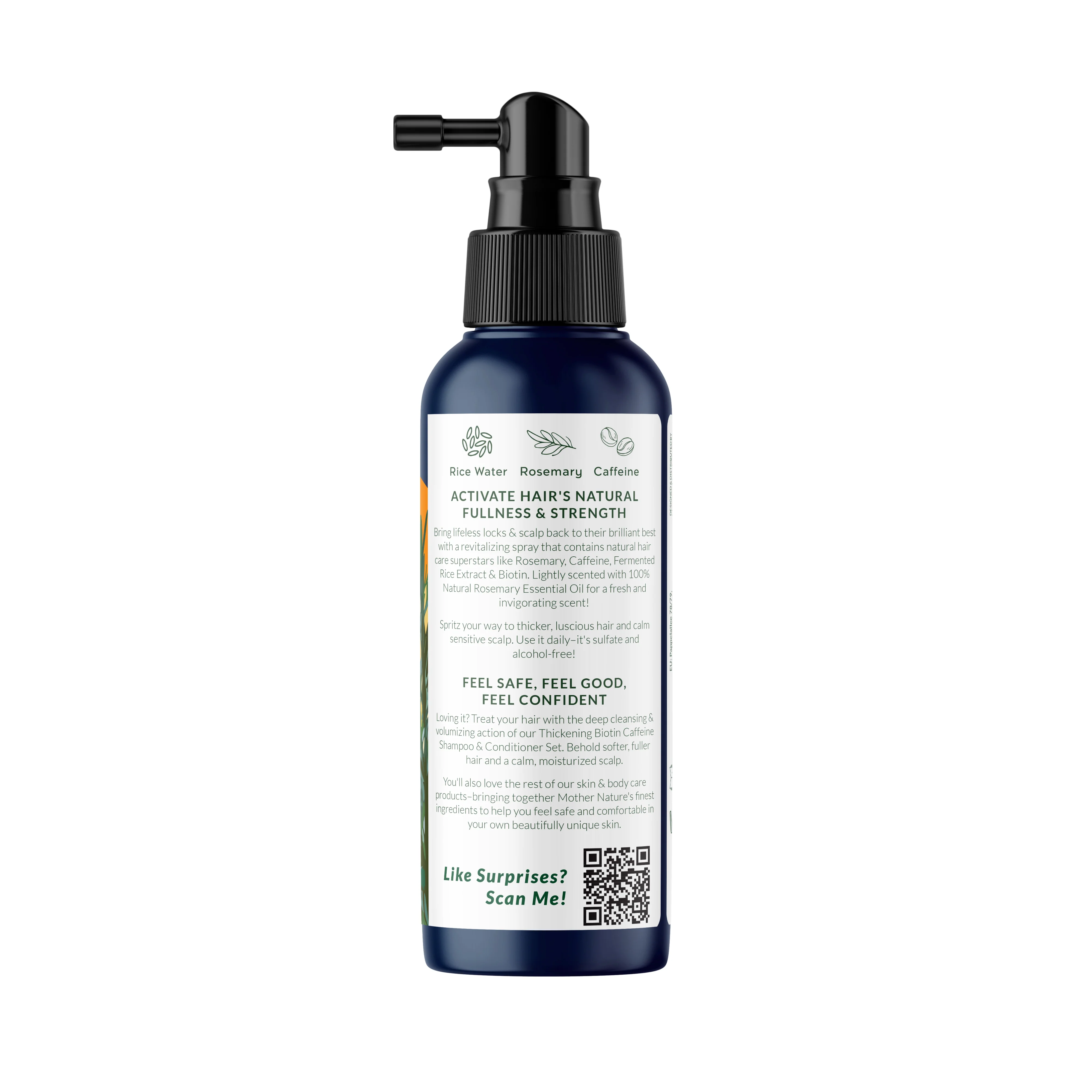 Volumizing Rosemary & Rice Water Hair Spray for Fuller, Thicker Hair - Image 2