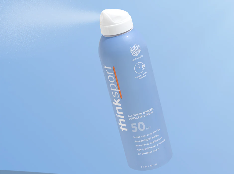thinksport SPF 50 All Sheer Mineral Sunscreen Spray - Image 5