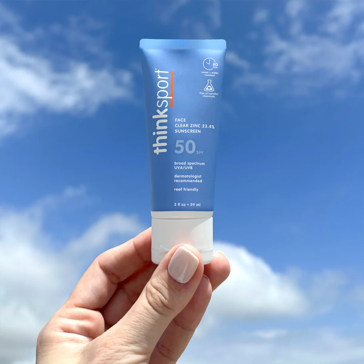 thinksport SPF 50 Clear Zinc Active Face - Image 4