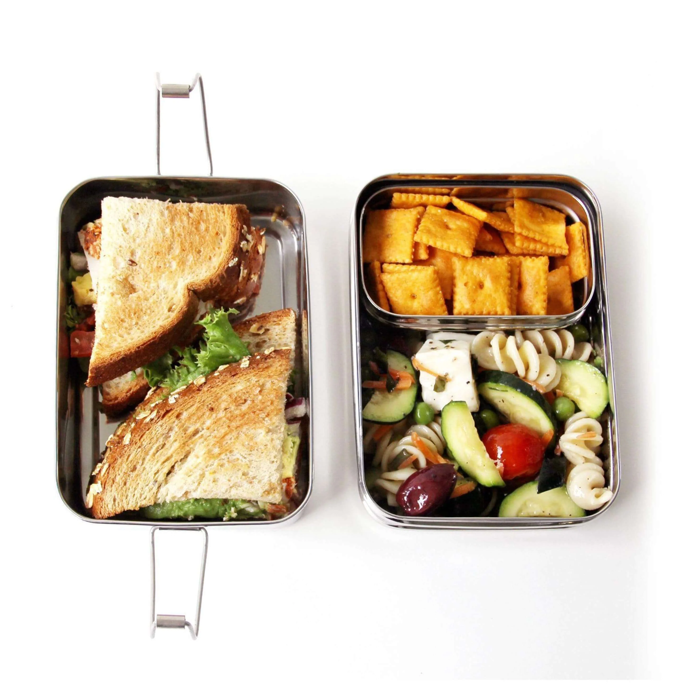 Three-in-One Classic Stainless Steel Lunch Box Set - Image 10