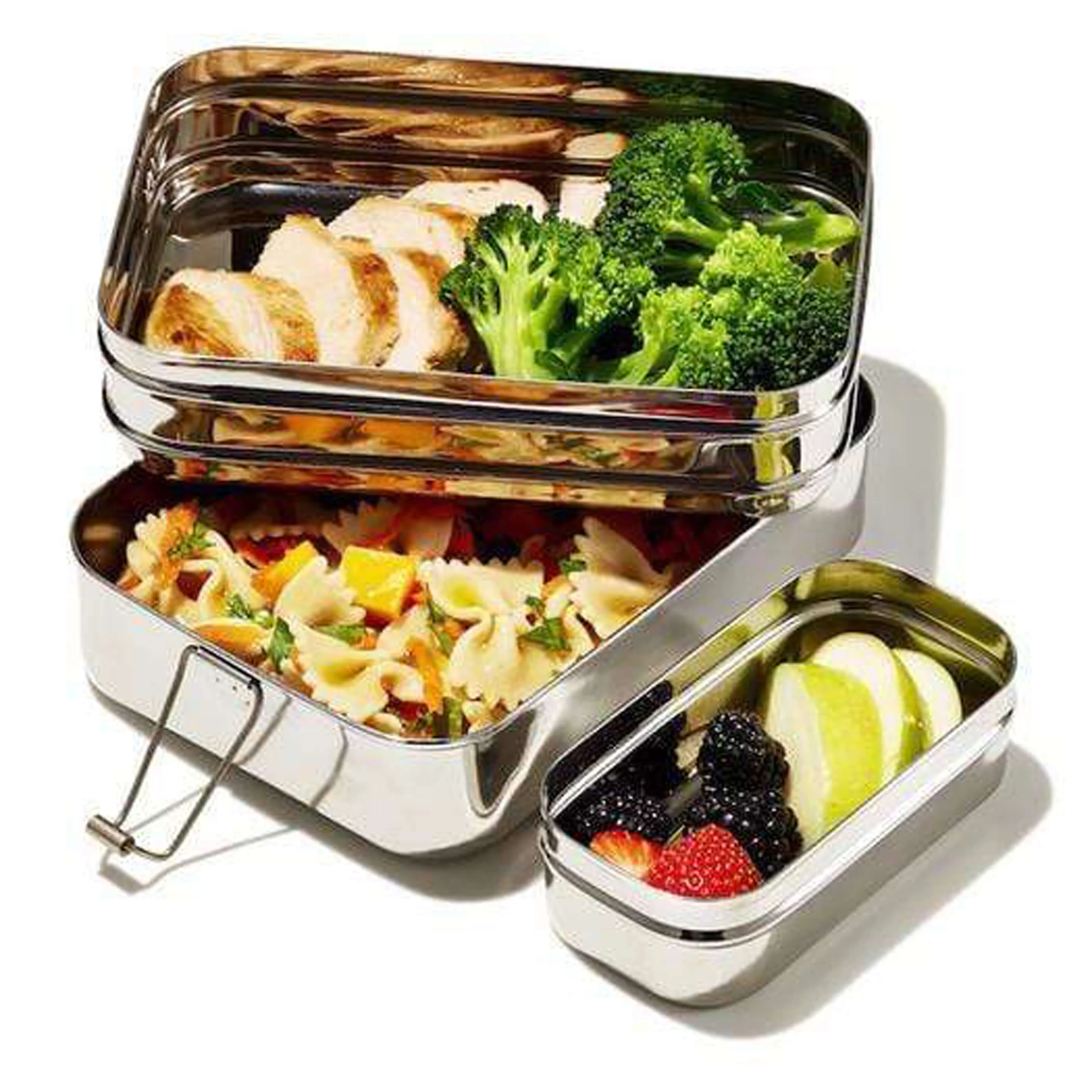 Three-in-One Giant Stainless Steel Lunch Box - Image 4