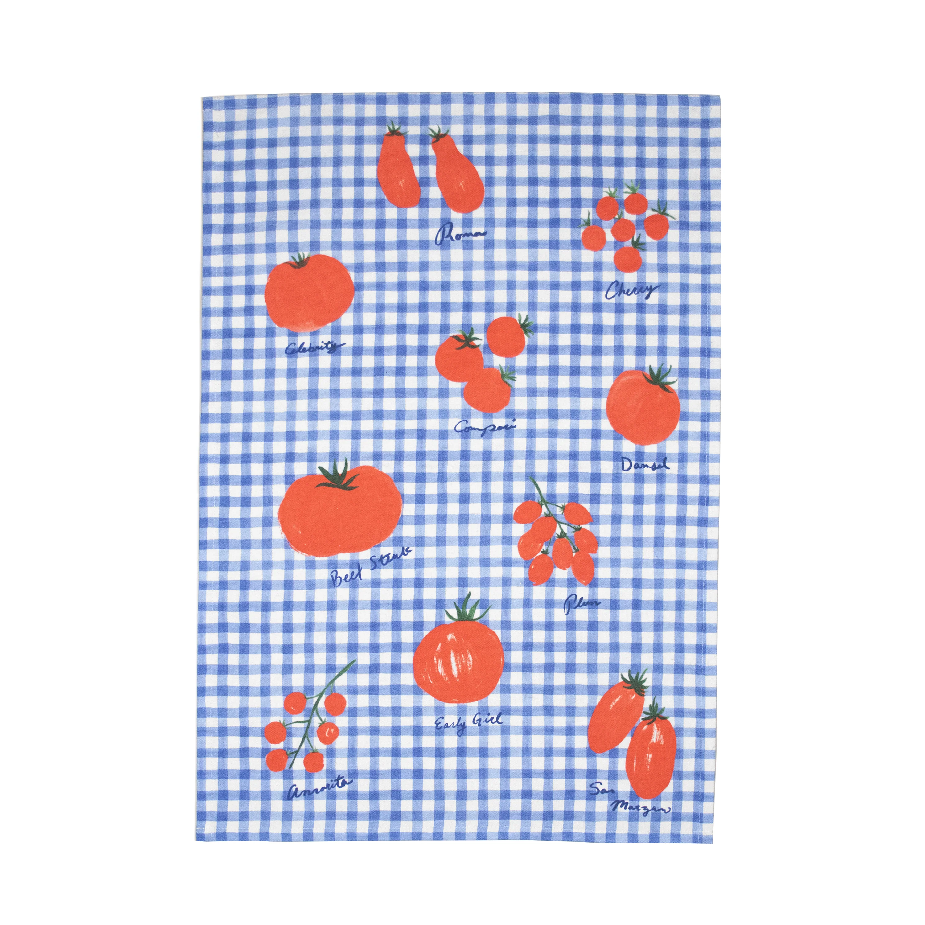 Tomato Print Organic Cotton Kitchen Towel