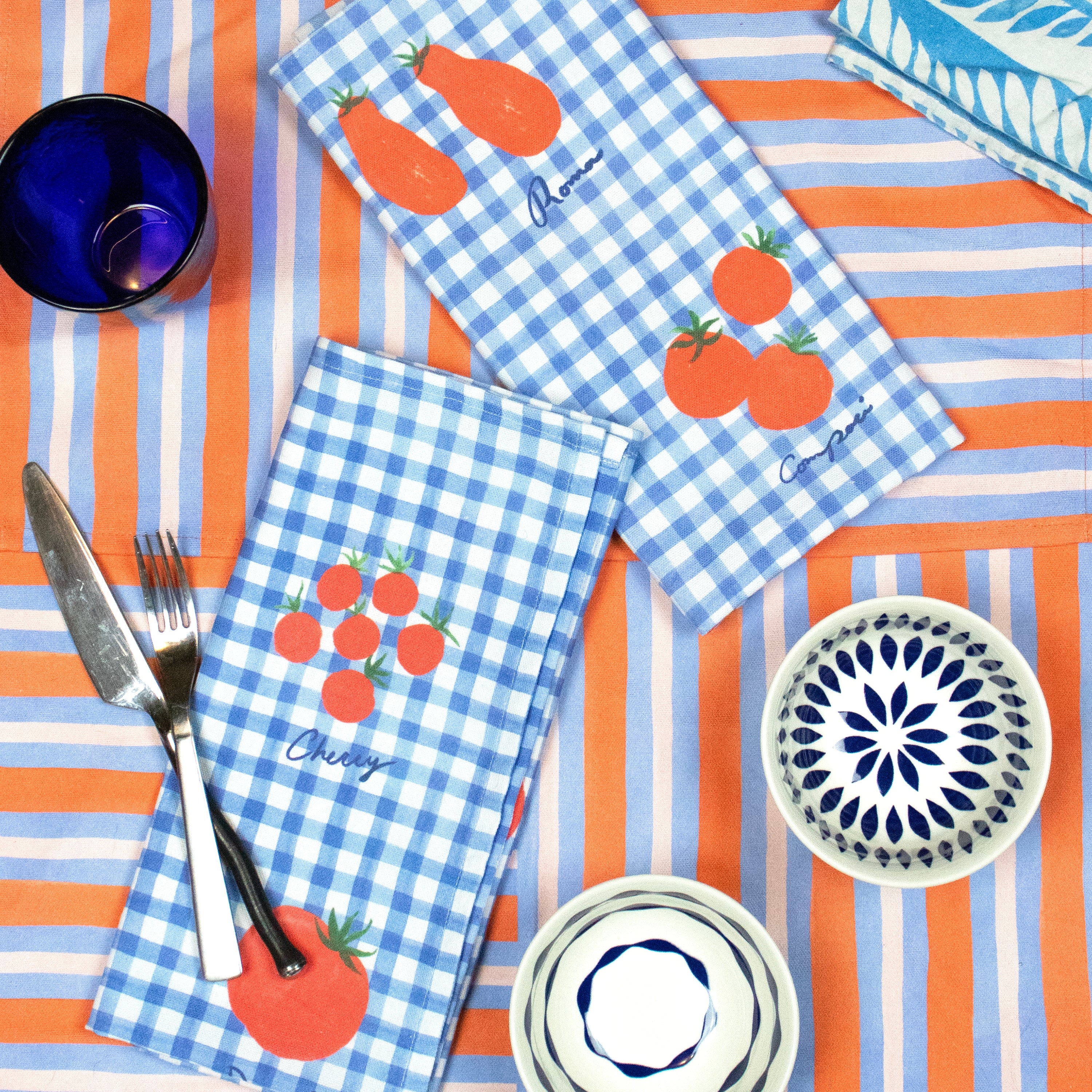 Tomato Print Organic Cotton Kitchen Towel - Image 4