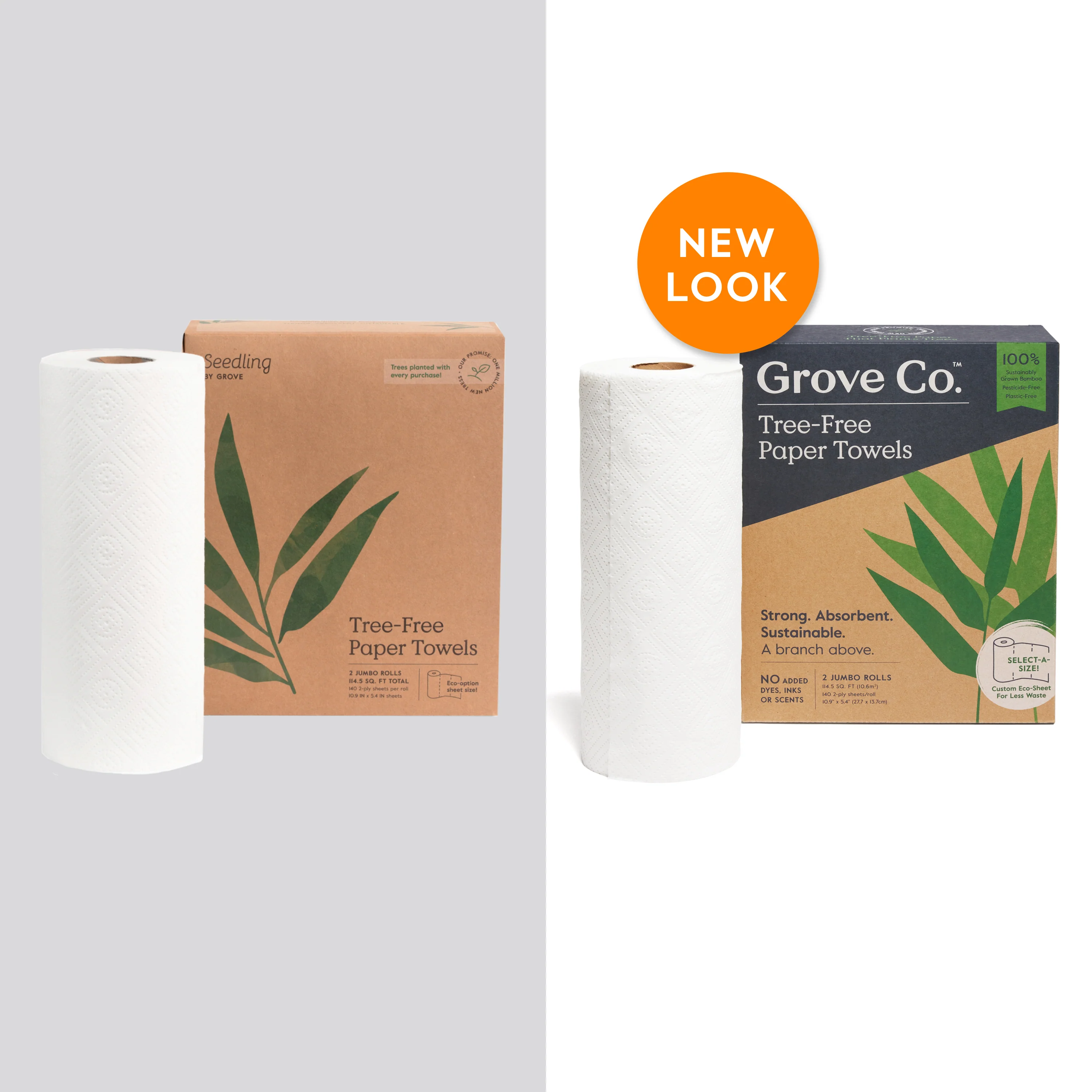 2-Ply Bamboo Paper Towels (140 sheets per roll) - Image 3