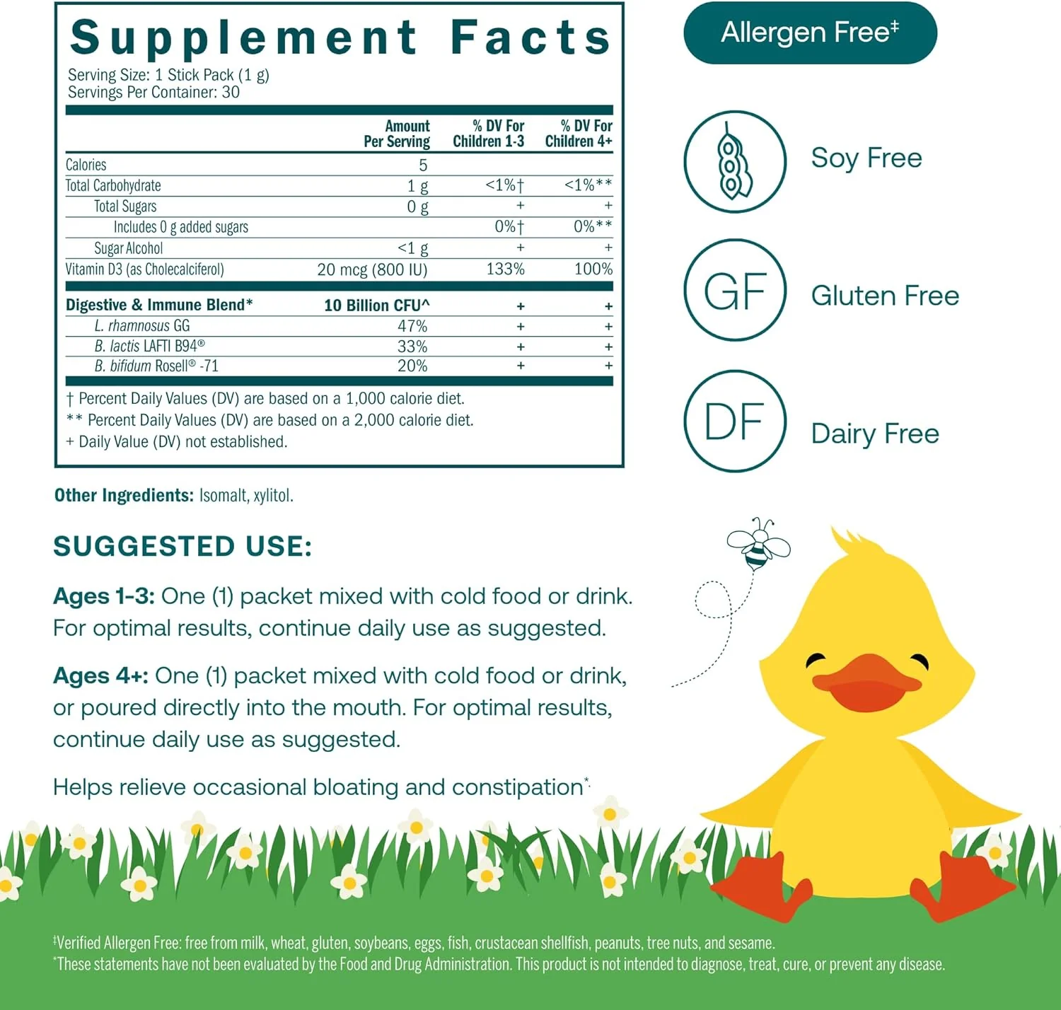 True Littles™ Probiotic + D3 Packets - Immune & Digestive Health* - Image 3