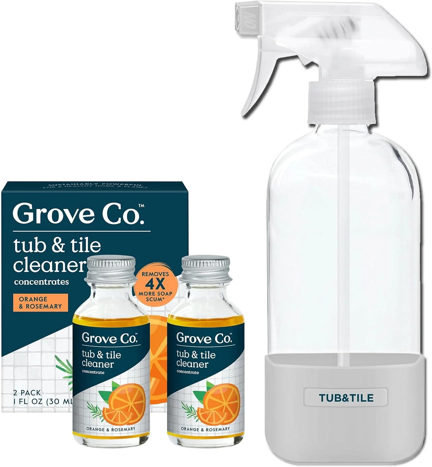 Tub & Tile Cleaner Concentrate Starter Pack- Orange & Rosemary