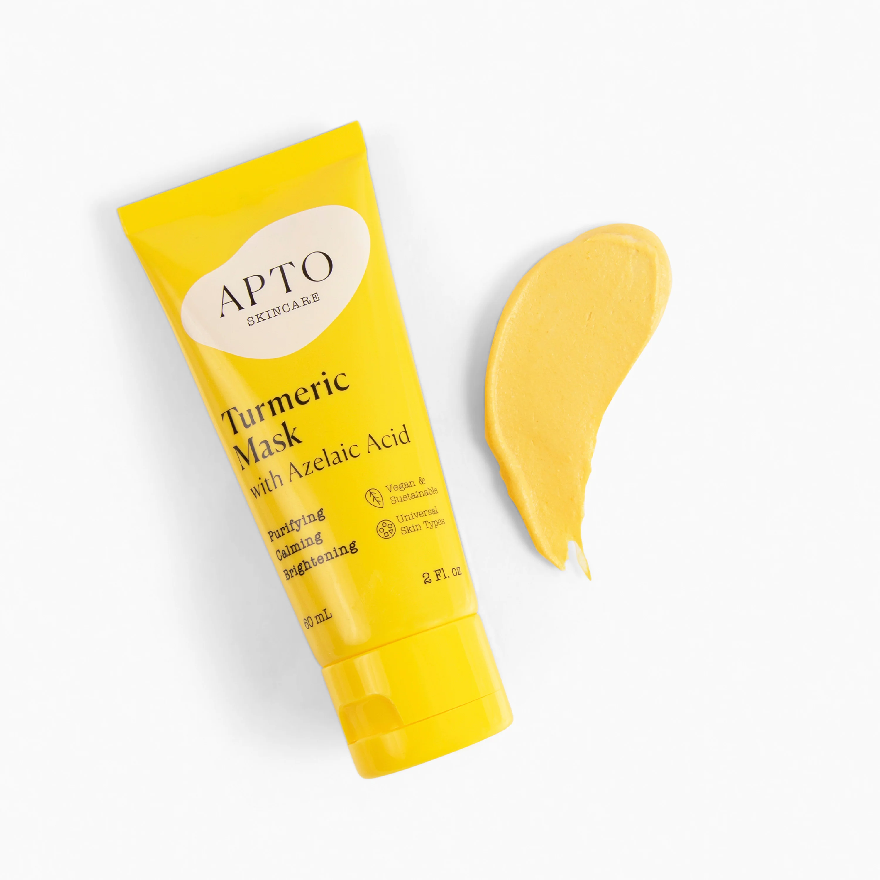 Turmeric Mask with Azelaic Acid, Soothing & Clarifying Face Mask - Image 4
