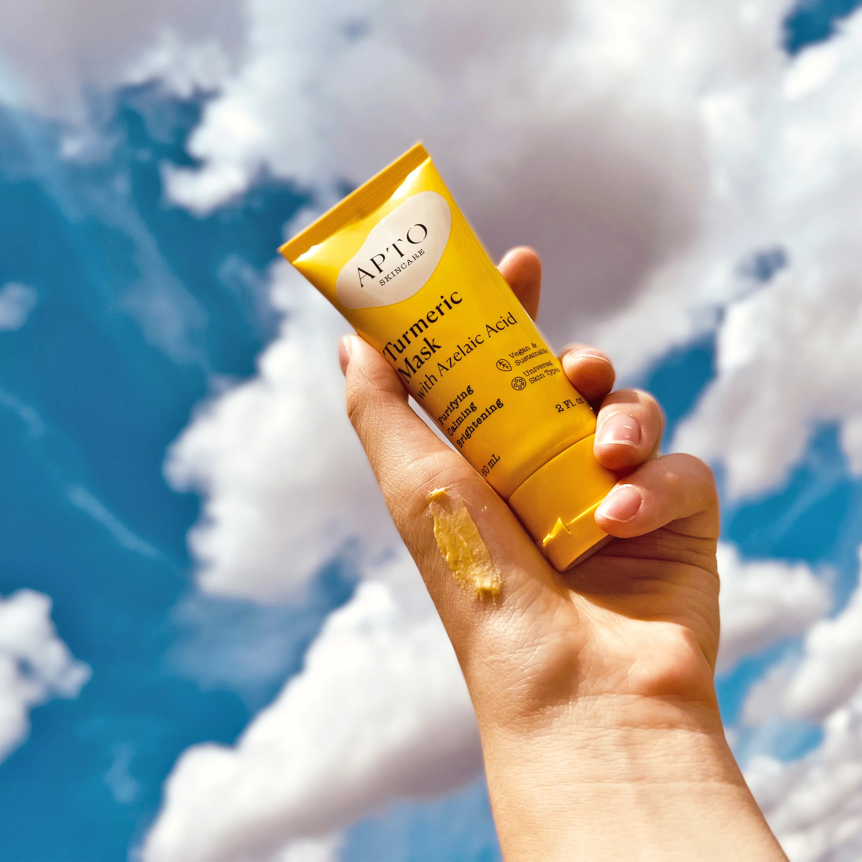 Turmeric Mask with Azelaic Acid, Soothing & Clarifying Face Mask - Image 6