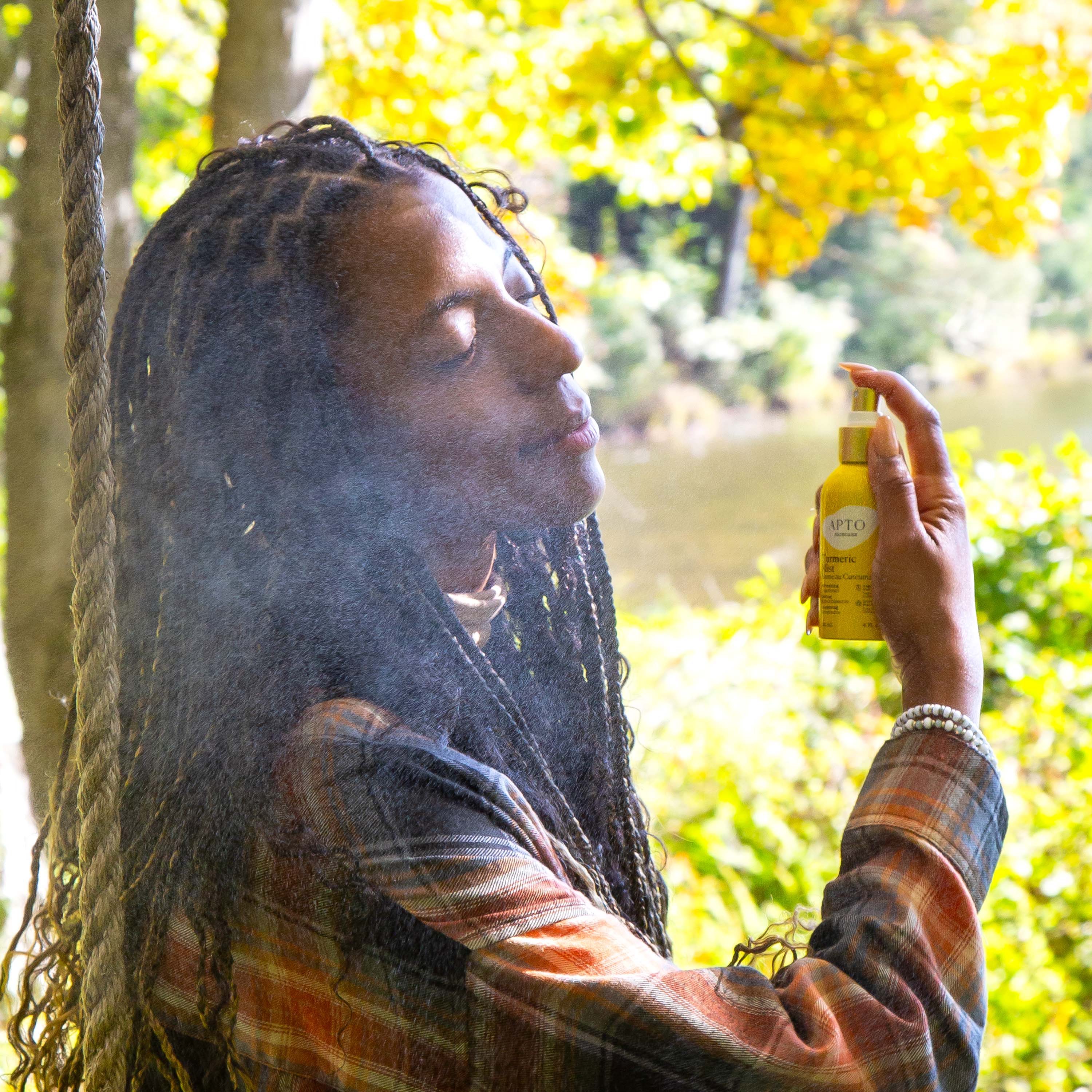 Turmeric Mist with Witch Hazel, Reviving & Brightening Facial Spritz - Image 5
