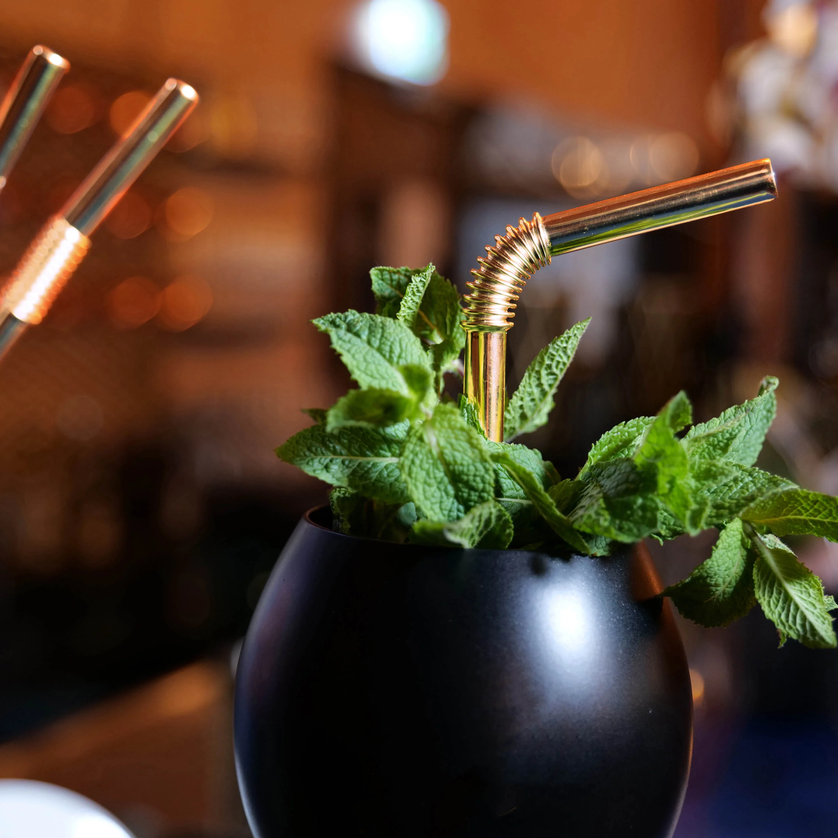 Turtleneck Stainless Steel Bendable Straw Set - Image 10