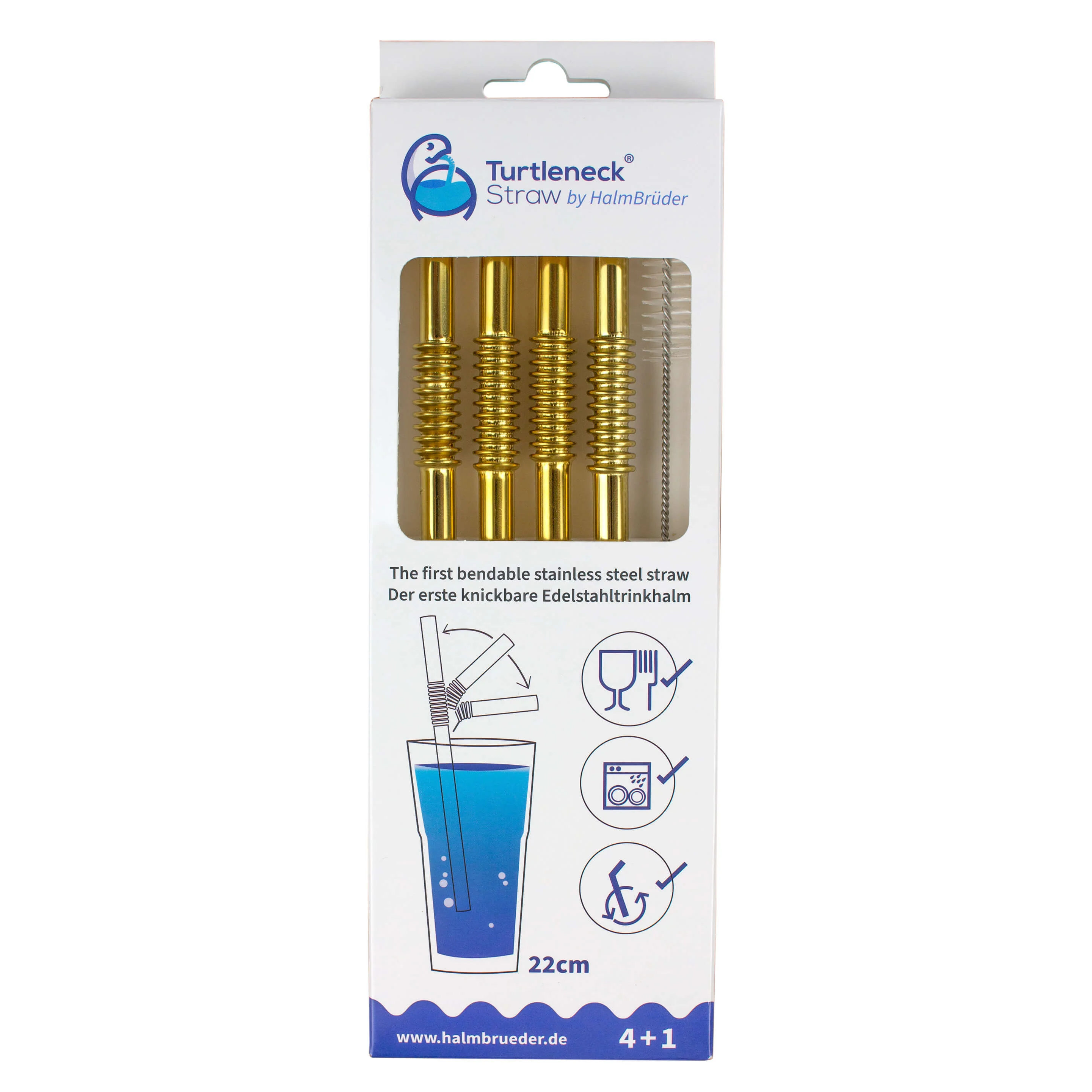 Turtleneck Stainless Steel Bendable Straw Set - Image 12