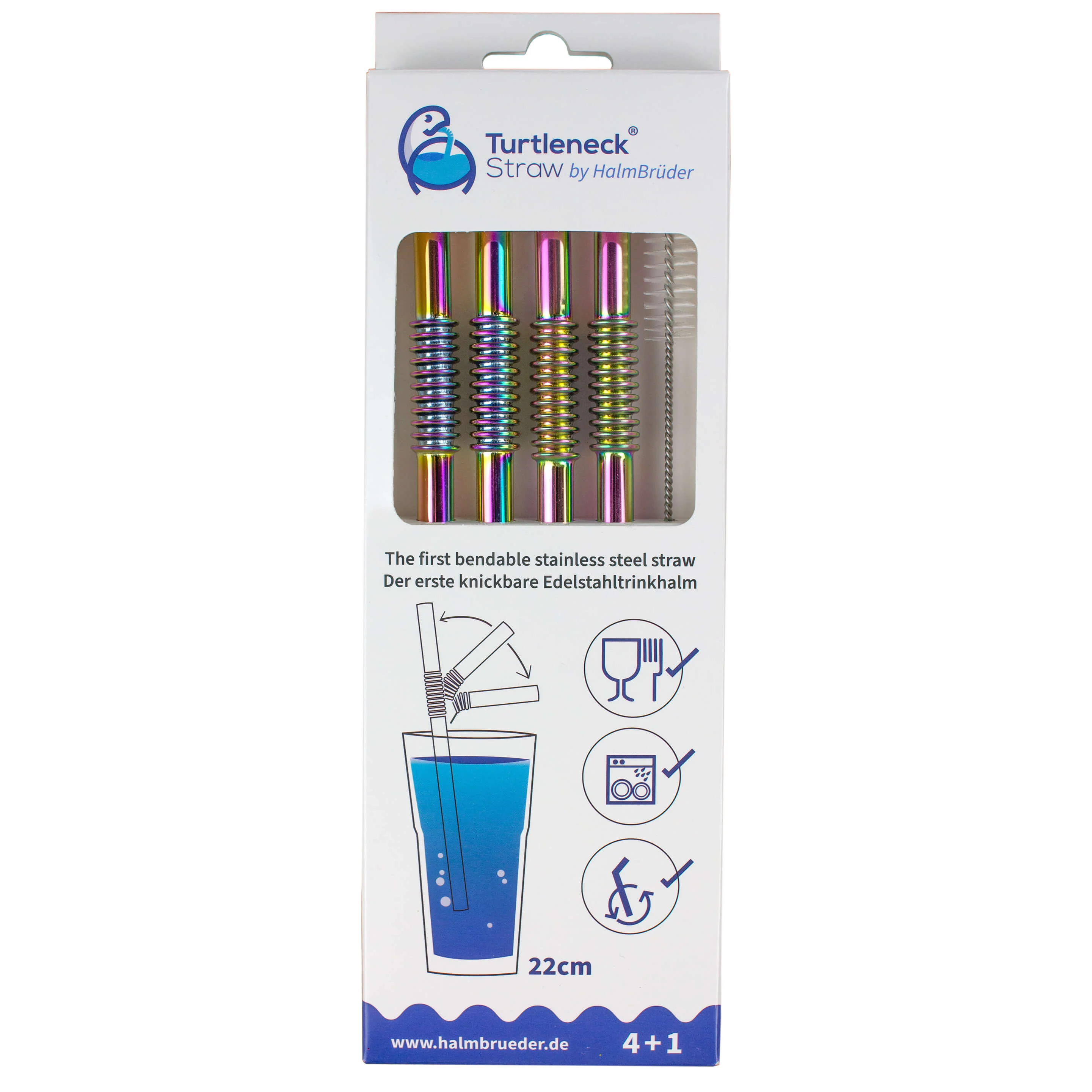 Turtleneck Stainless Steel Bendable Straw Set - Image 13