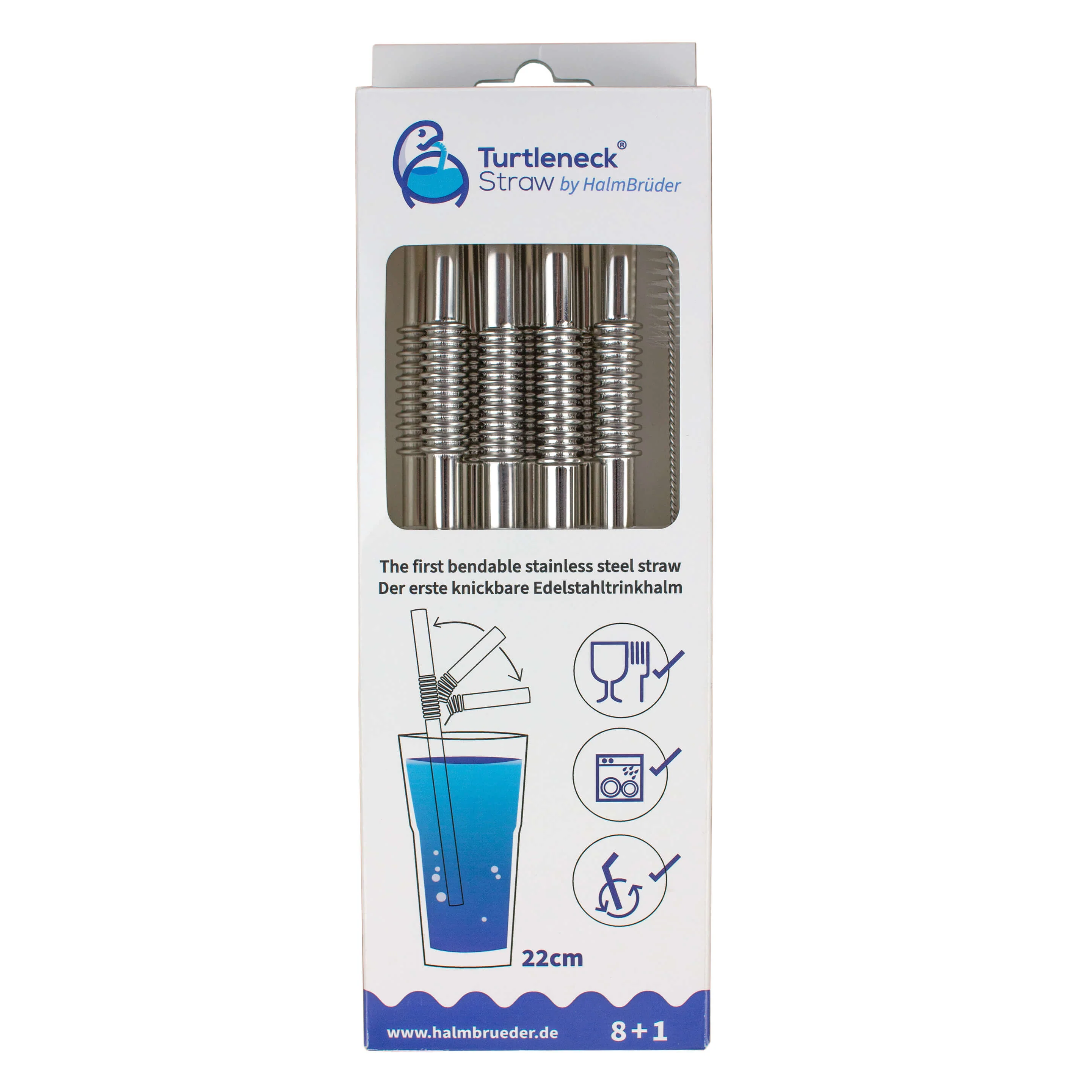 Turtleneck Stainless Steel Bendable Straw Set - Image 14