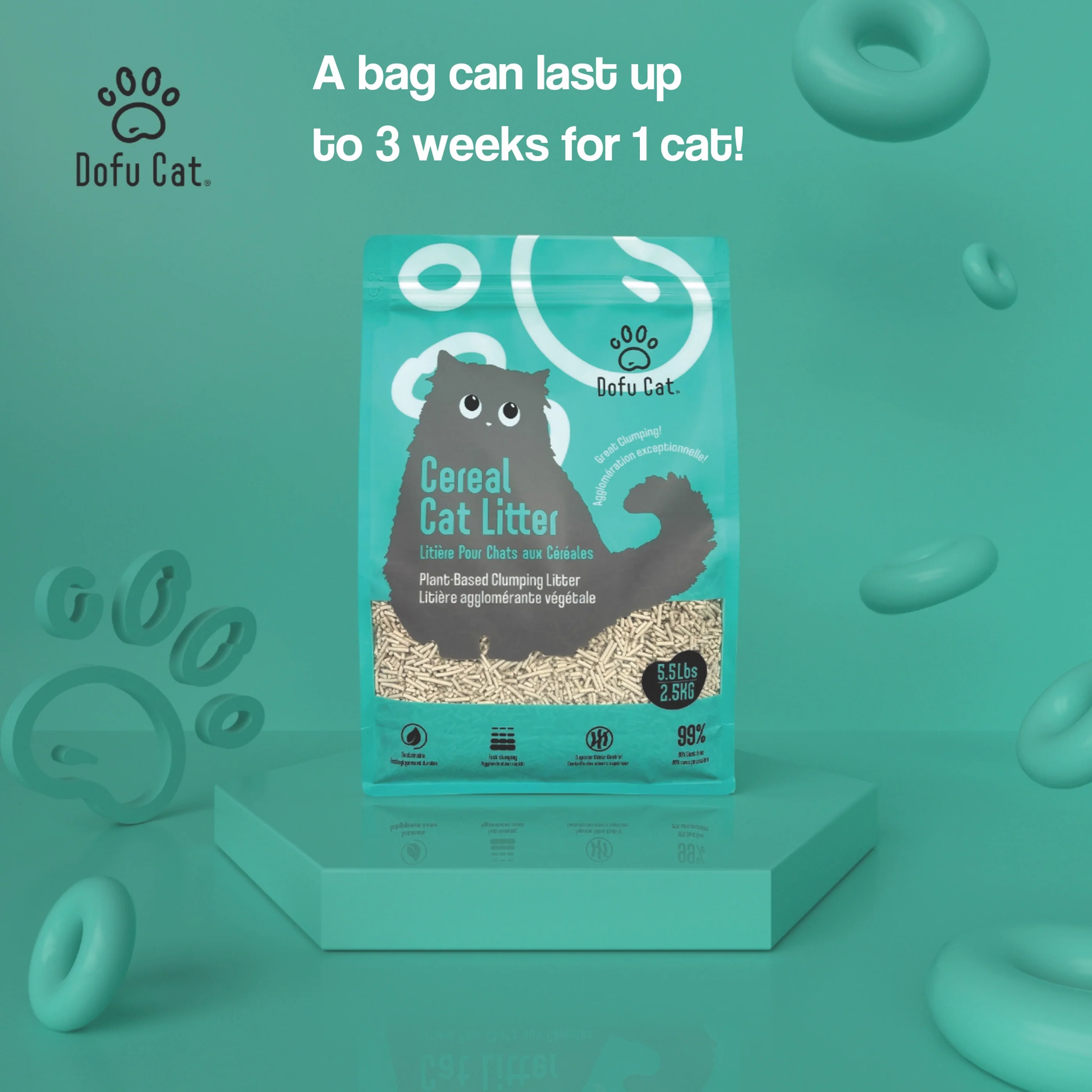 Upcycled Cereal Cat Litter - Image 3