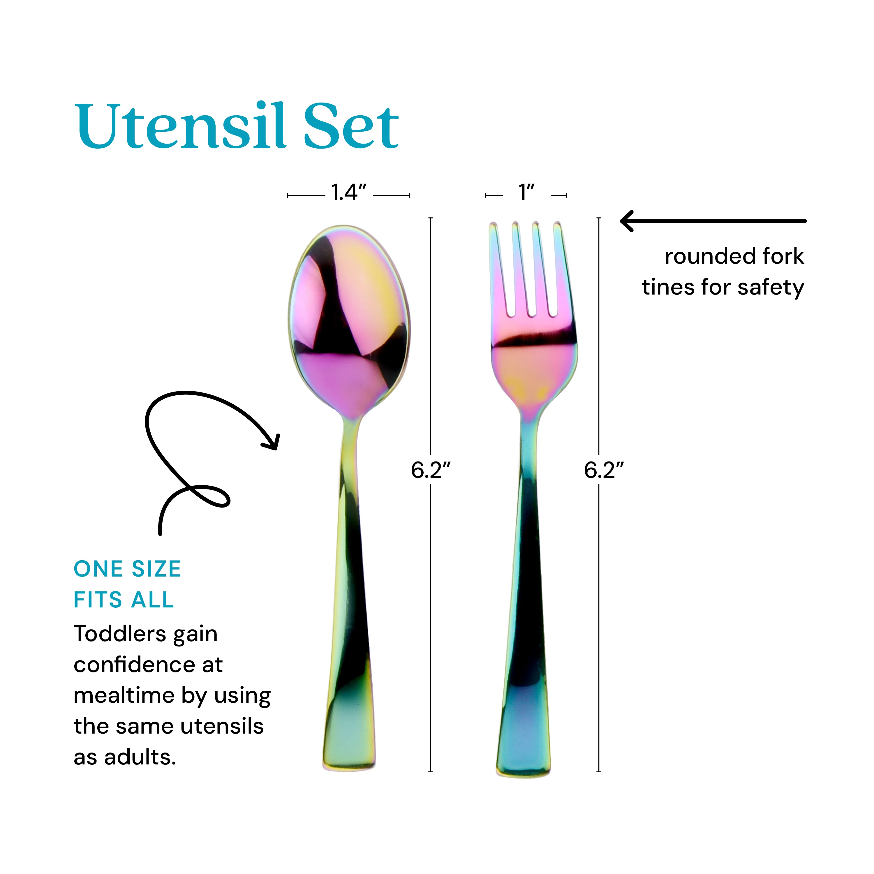 Utensil Set - Stainless Steel Fork and Spoon - Image 14