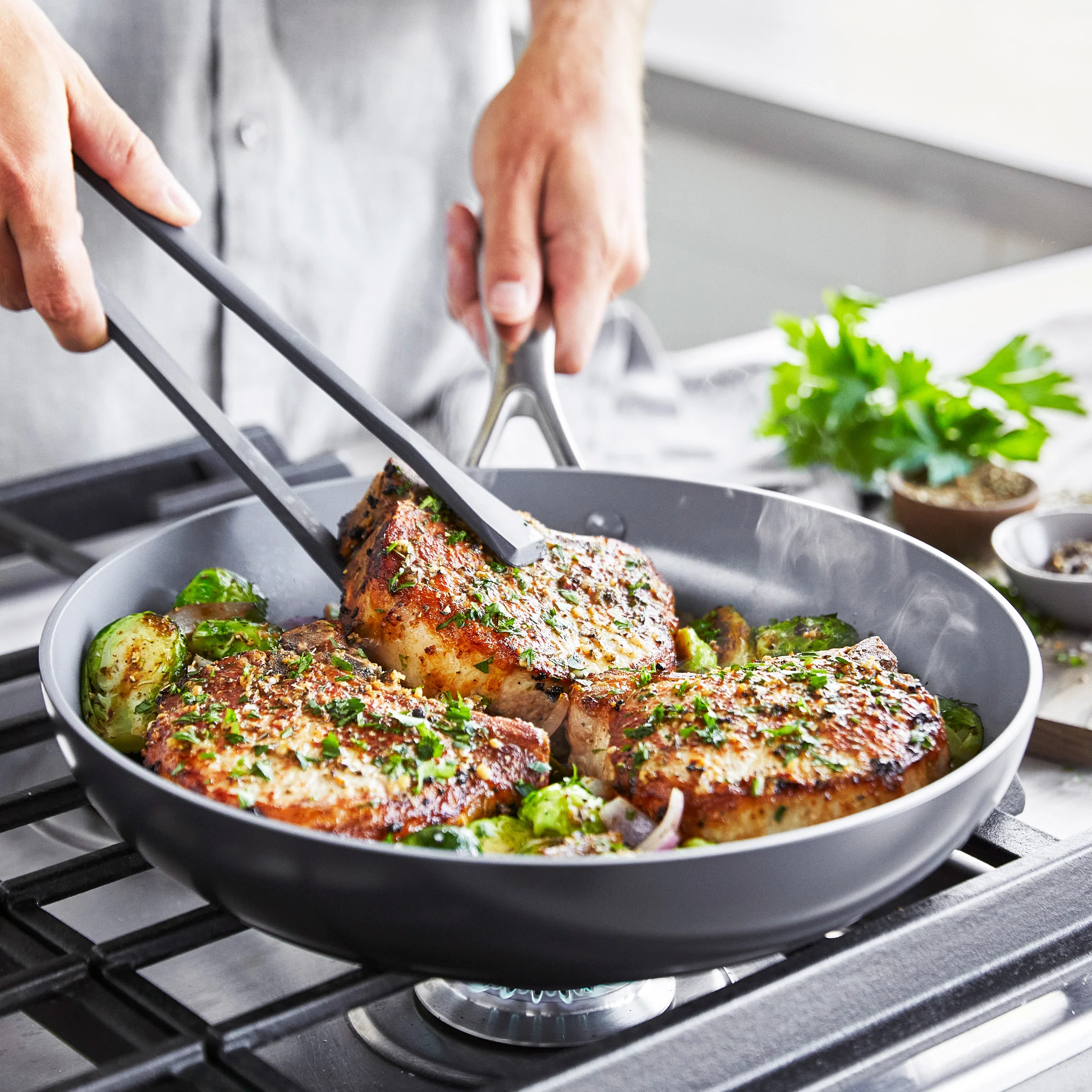 Valencia Pro Ceramic, Nonstick, Hard Anodized Fry Pan, 12" - Image 5