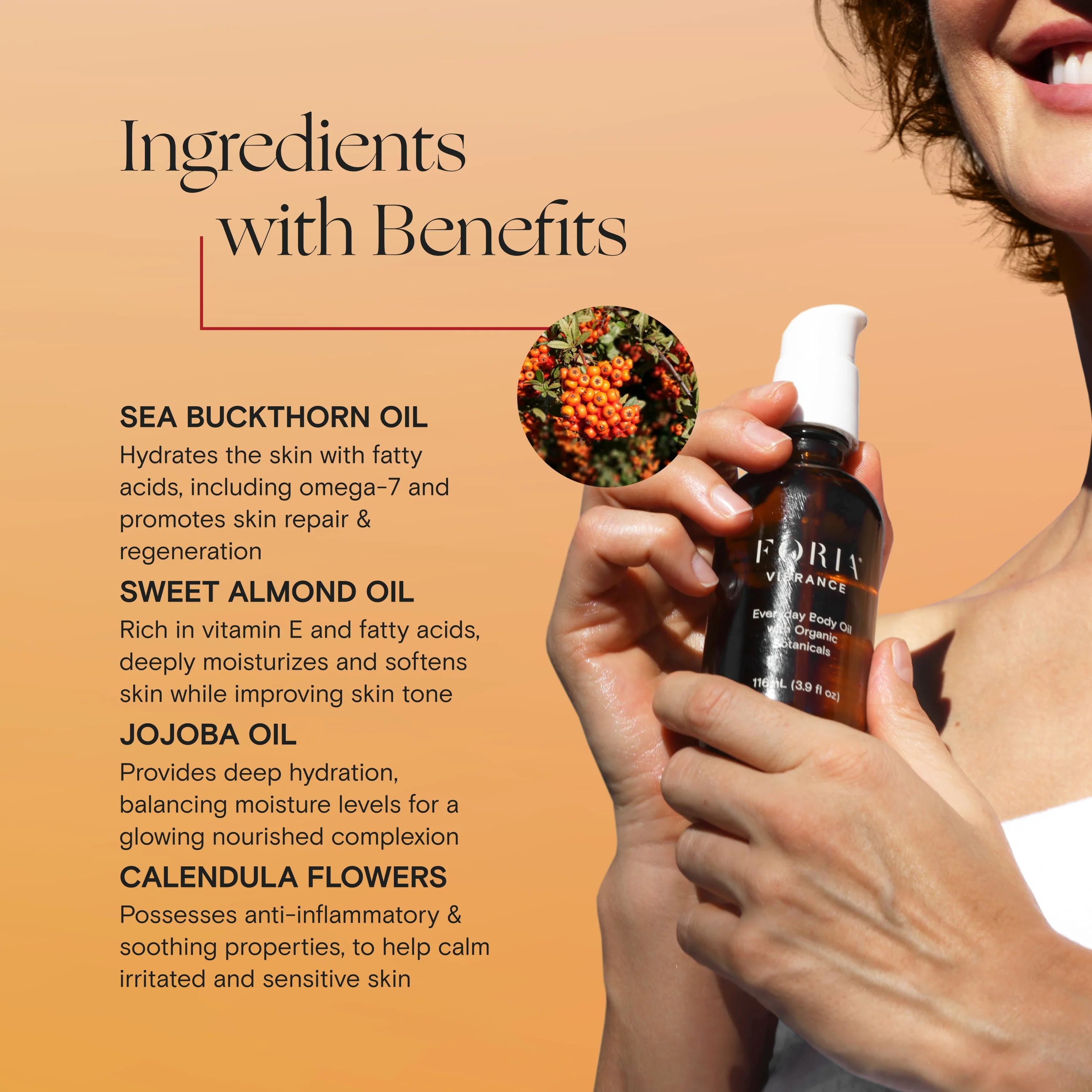 Vibrance Everyday Body Oil with Organic Botanicals - Image 4