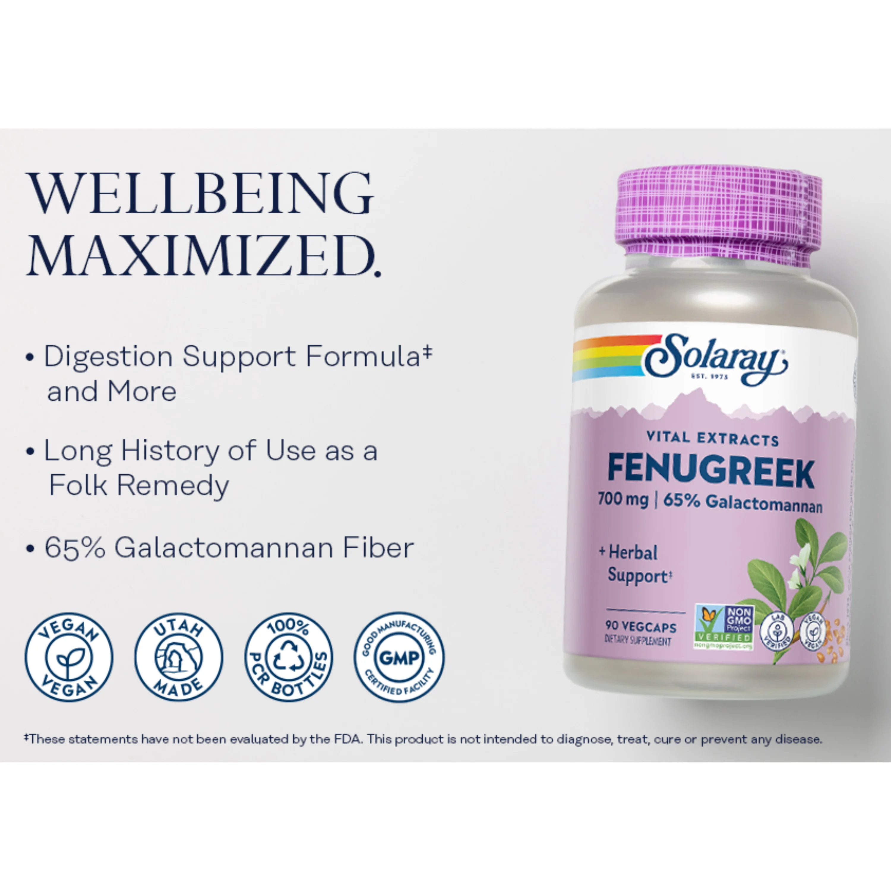 Vital Extracts Fenugreek, 700 mg - Image 5