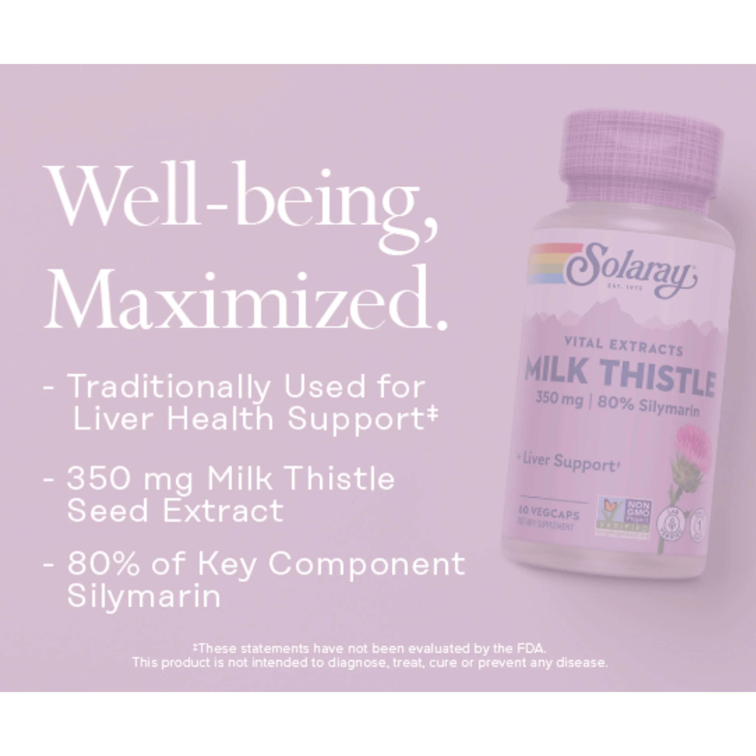 Vital Extracts Milk Thistle, 350 mg - Image 5